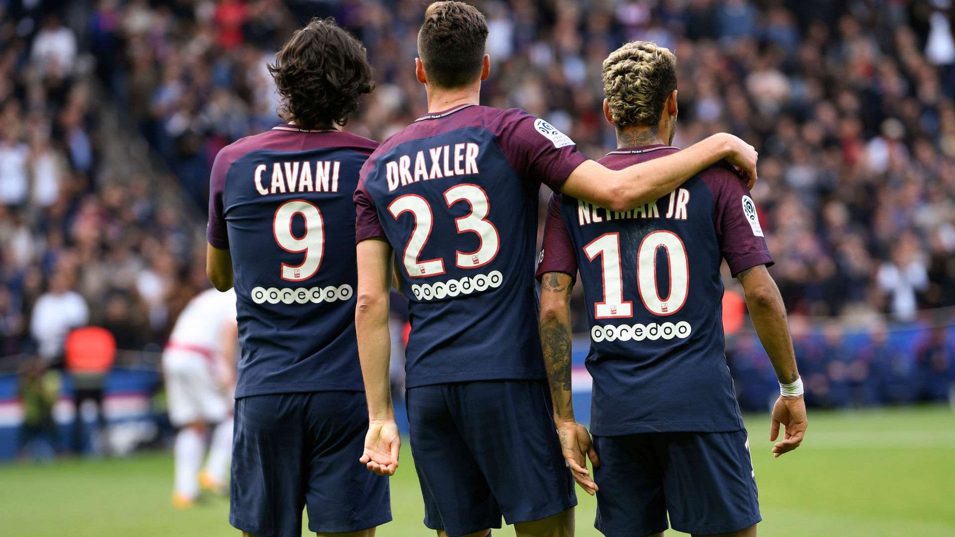 Edinson Cavani Neymar Julian Draxler PSG Bordeaux Ligue 1 30092017
