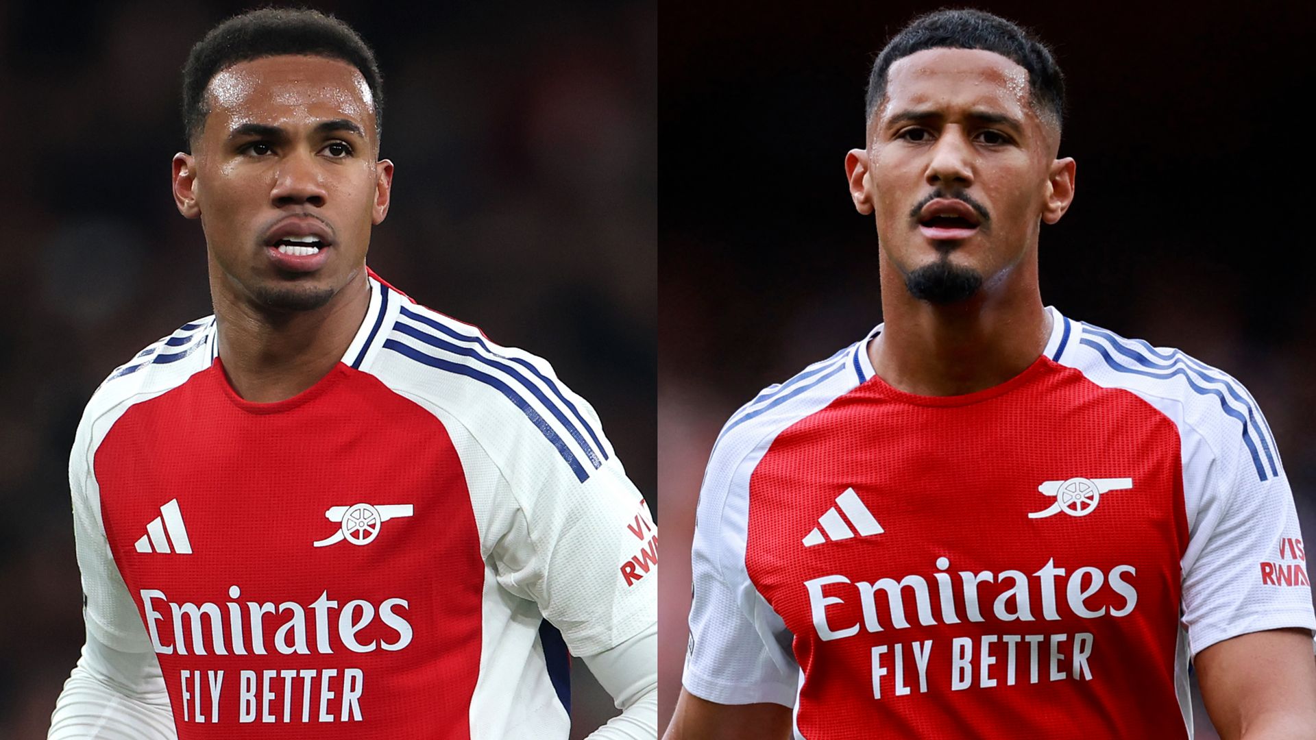 William Saliba Gabriel Arsenal 2024-25