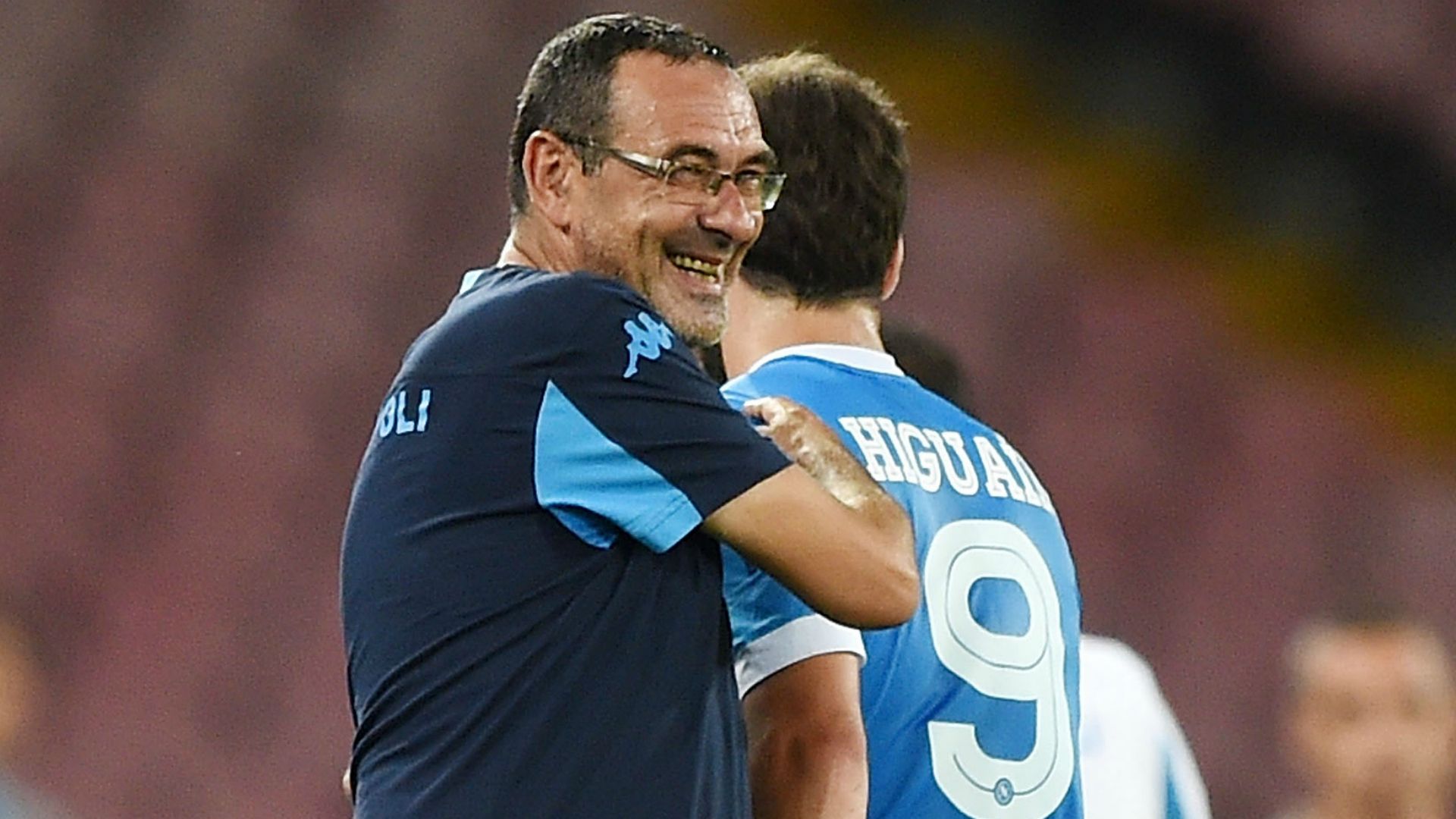 Maurizio Sarri Gonzalo Higuain Napoli Serie A Italy
