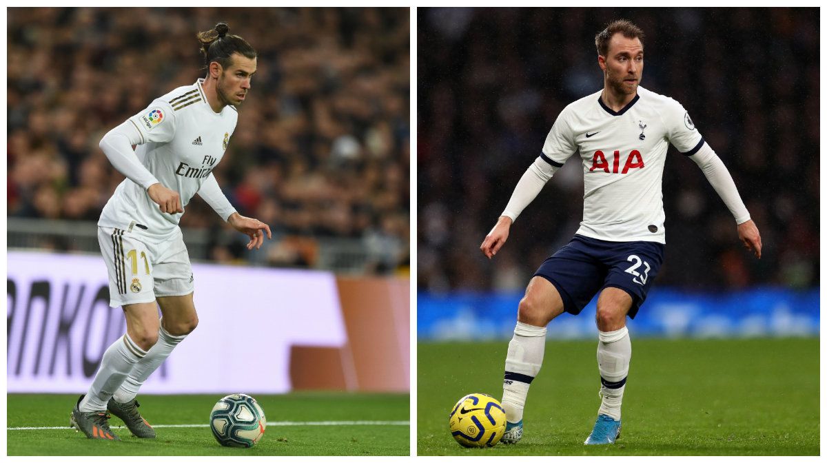 Gareth Bale Real Madrid Christian Eriksen Tottenham Hotspur