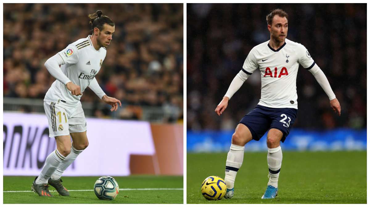 Gareth Bale Real Madrid Christian Eriksen Tottenham Hotspur