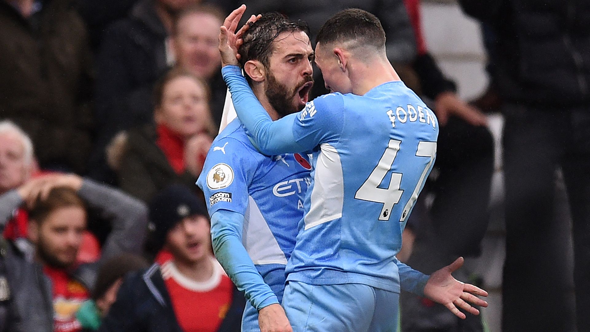 Bernardo Silva Phil Foden Manchester City