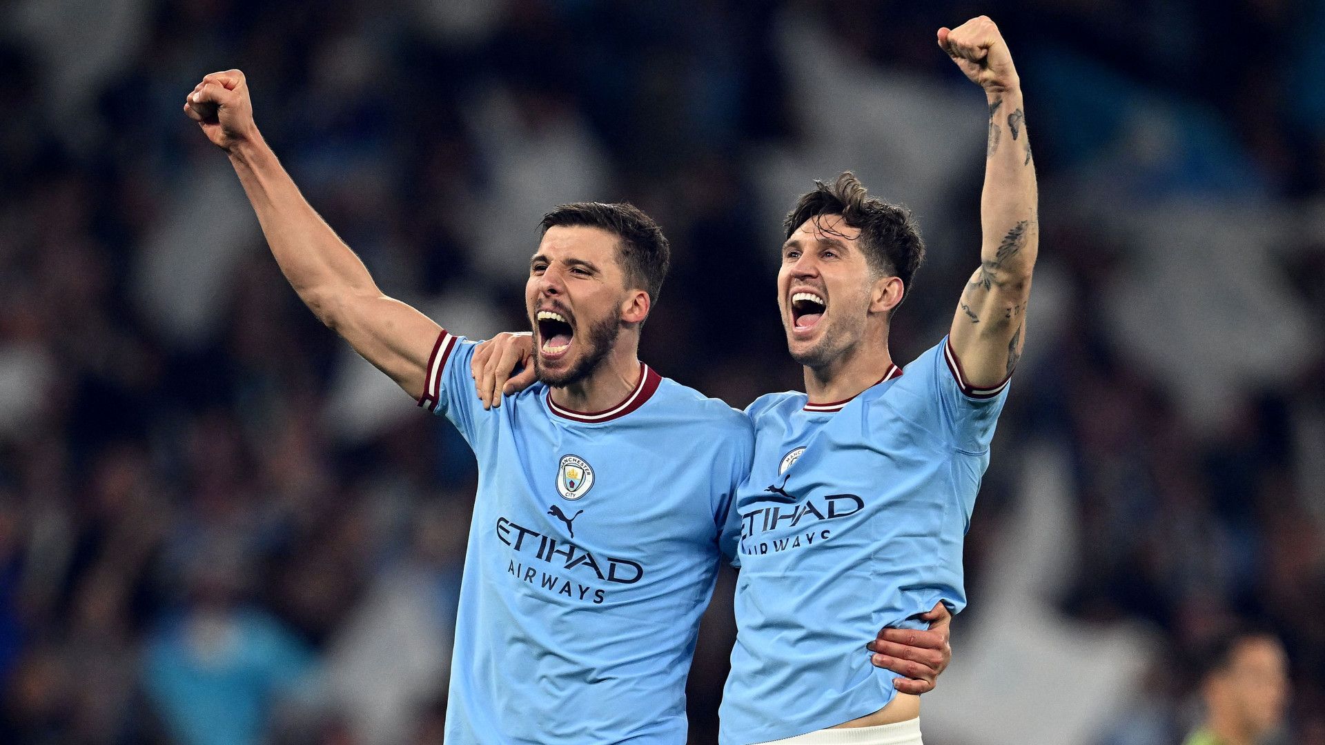 RUBEN DIAS JOHN STONES MANCHESTER CITY