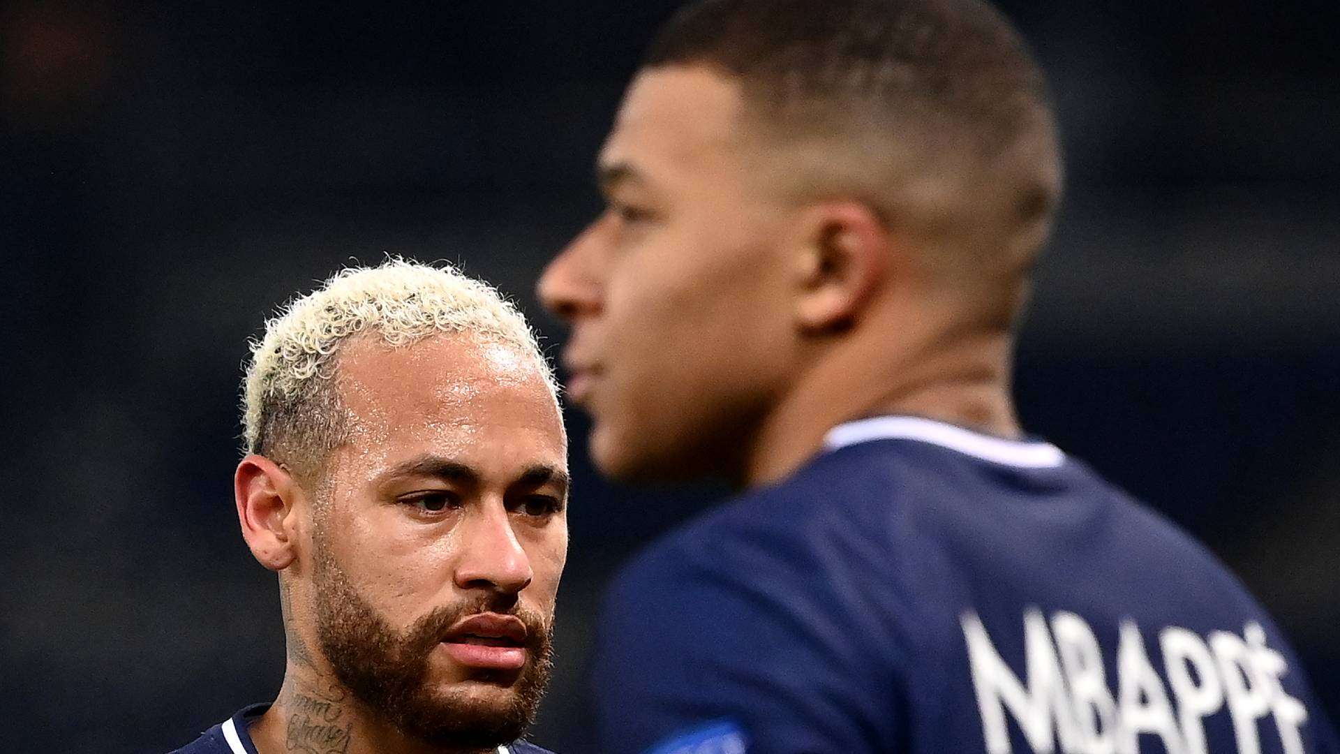 Neymar Kylian Mbappe Paris PSG