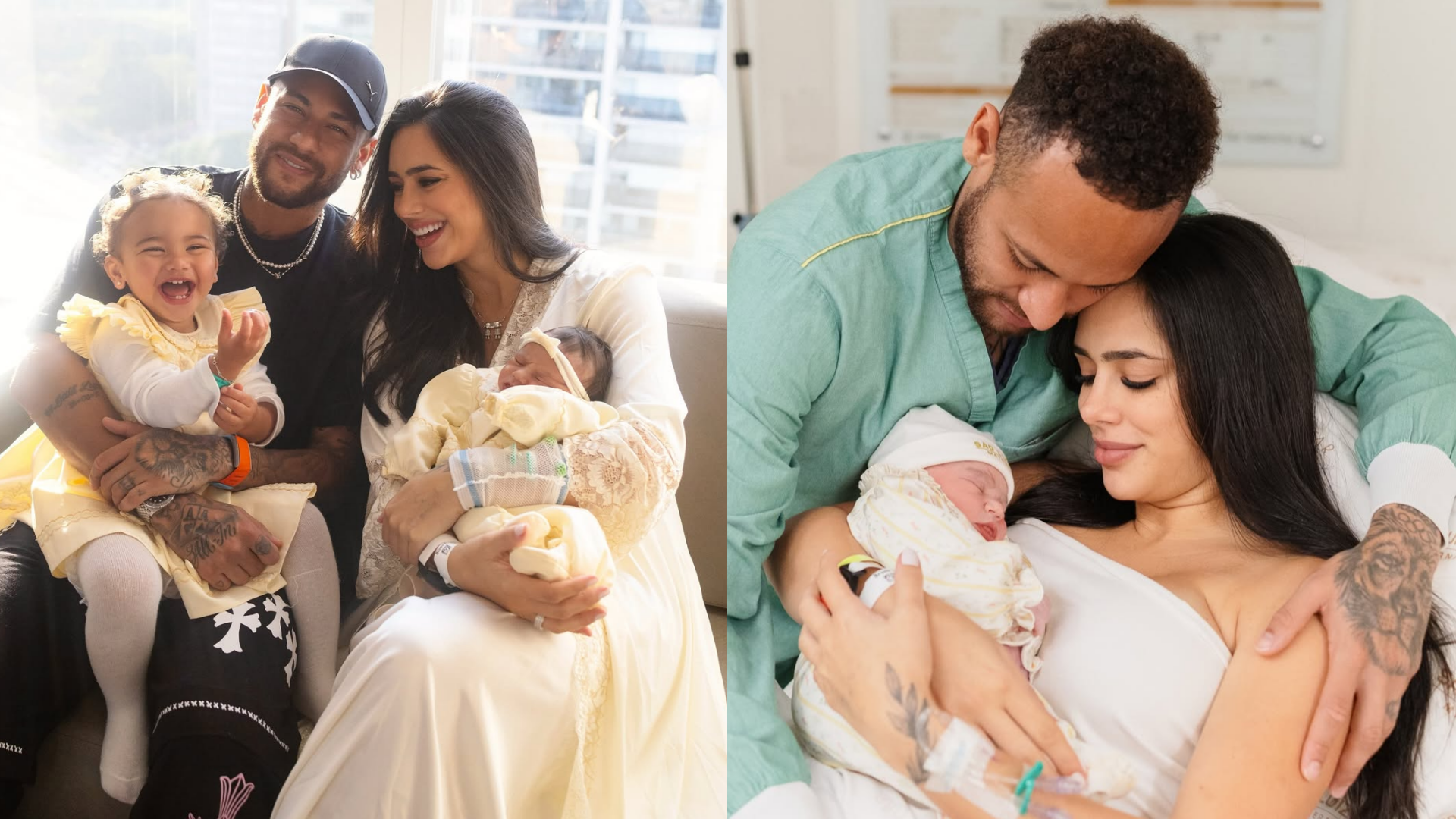 Neymar & wife Bruna Biancardi celebrate birth of baby daughter as Brazil & Santos superstar becomes a father of four | Goal.com UK