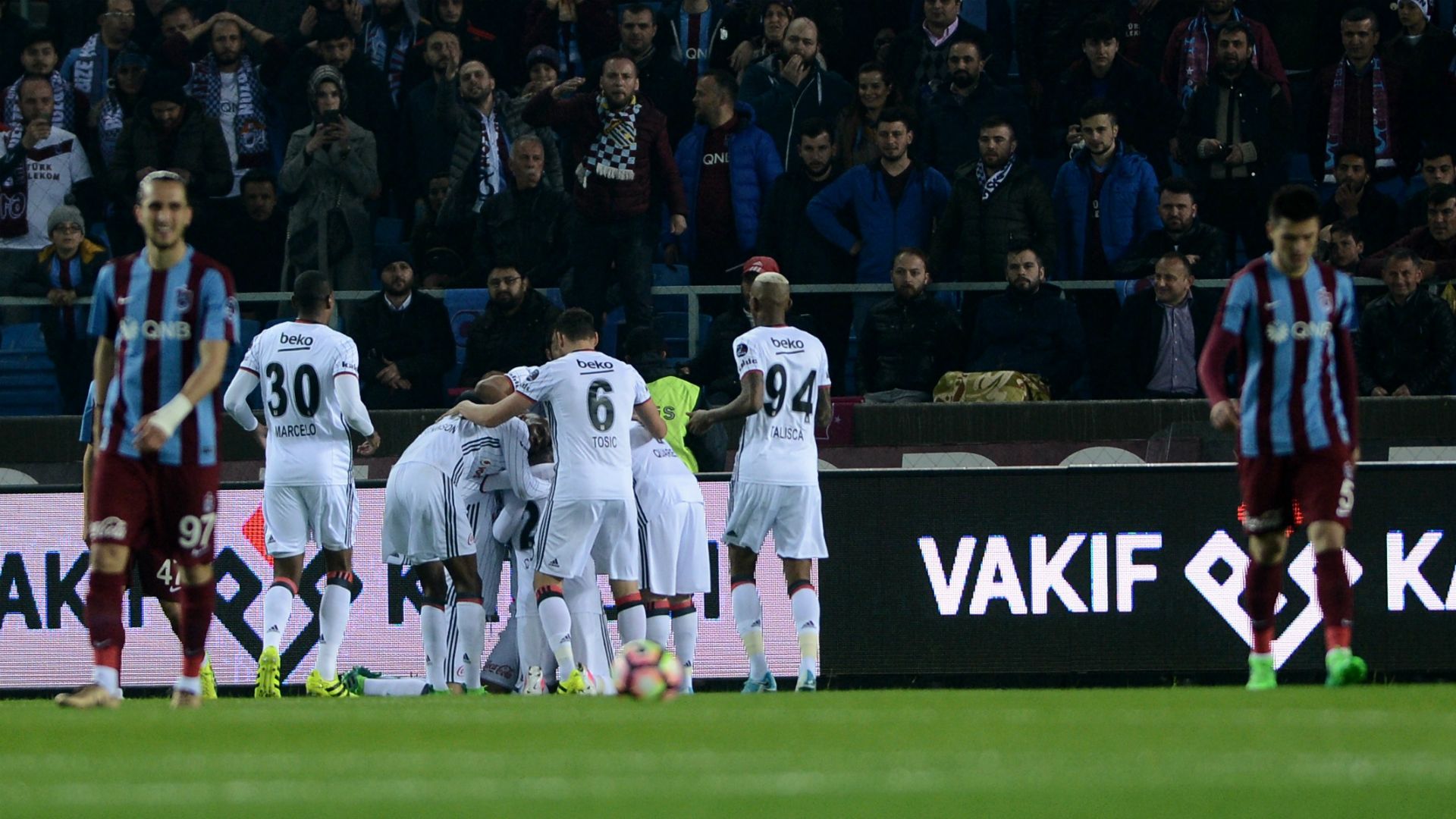 Besiktas goal celebration vs Trabzonspor