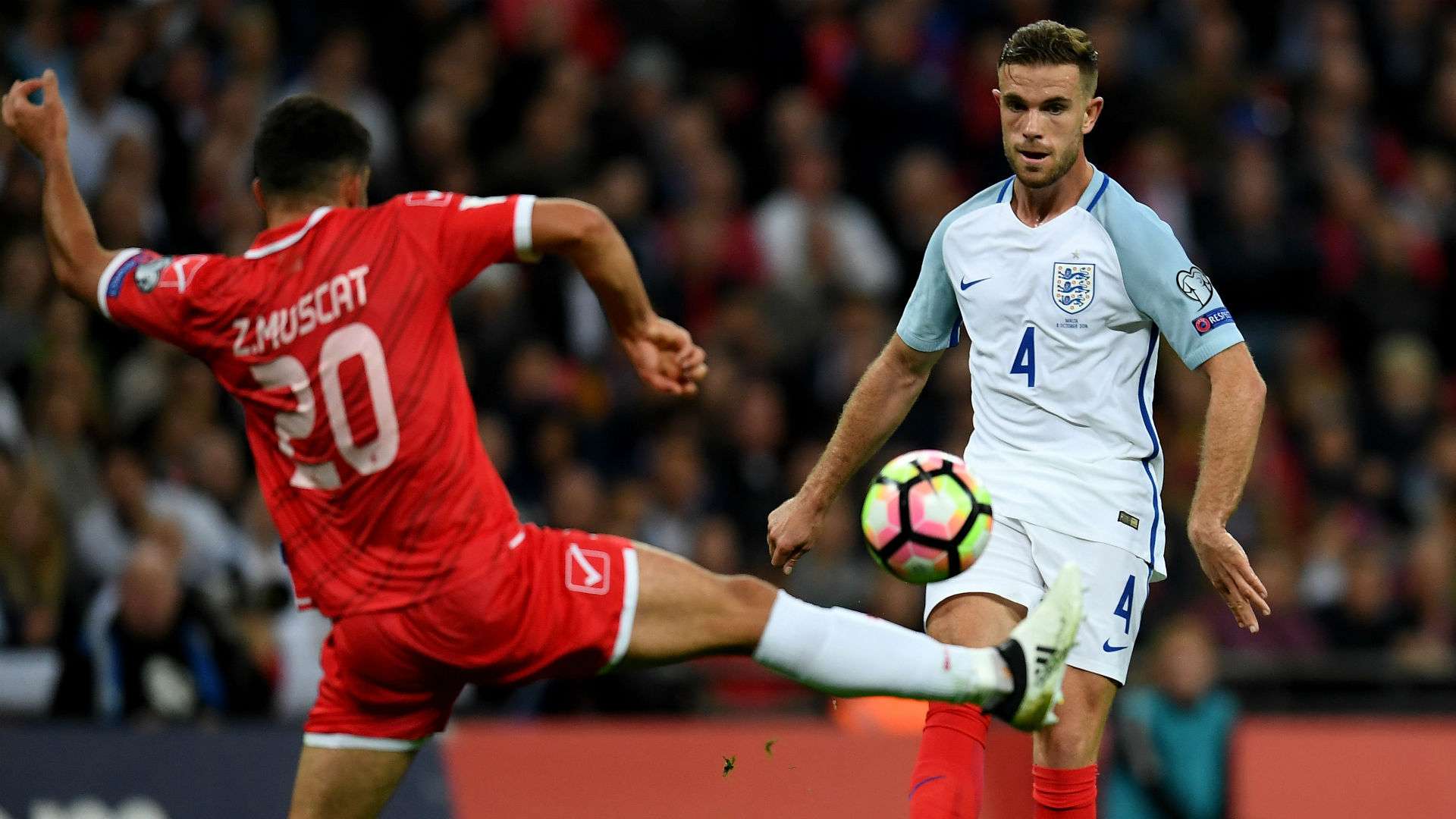Jordan Henderson England vs Malta 081016