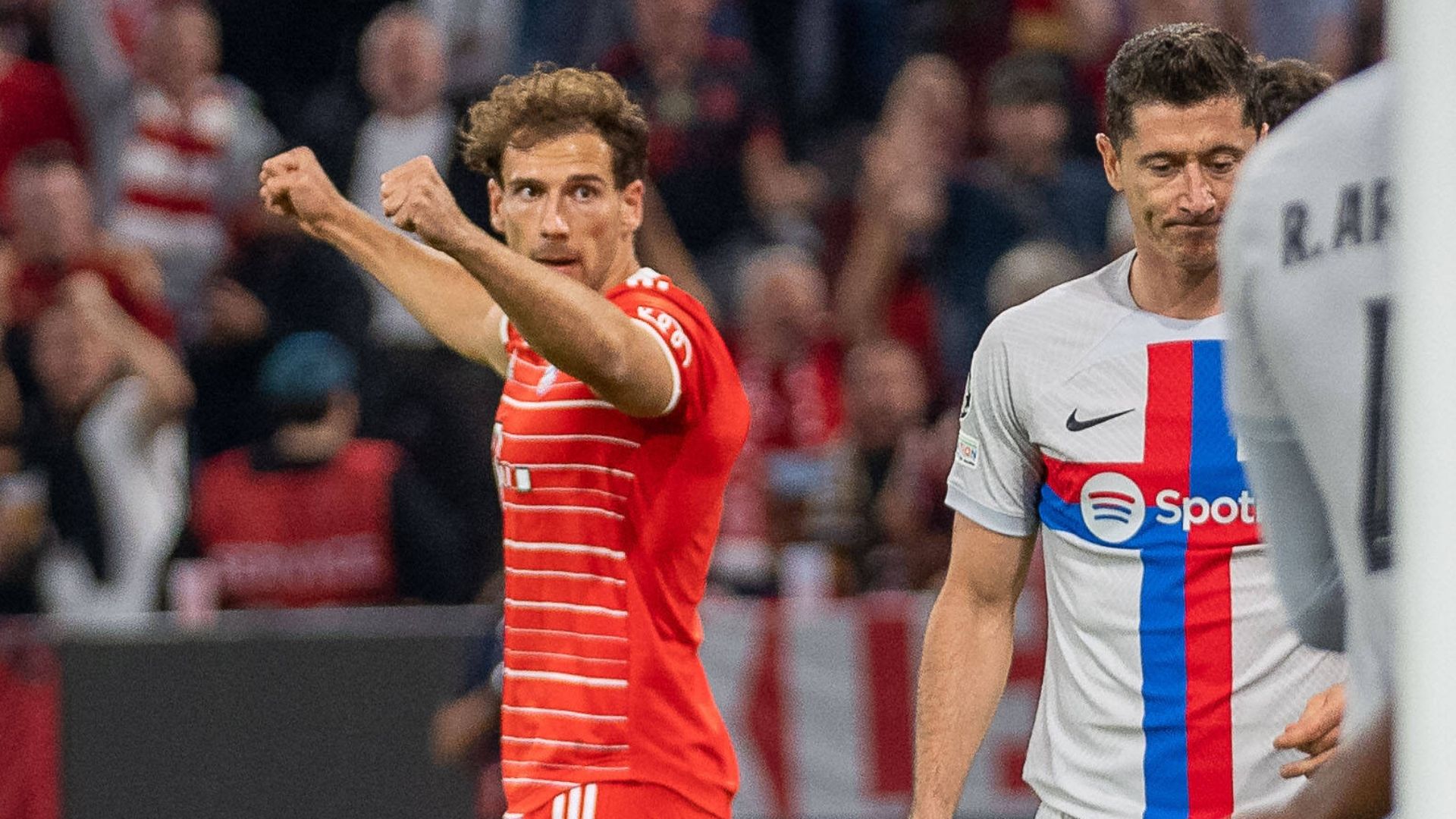 GER ONLY Leon Goretzka Robert Lewandowski