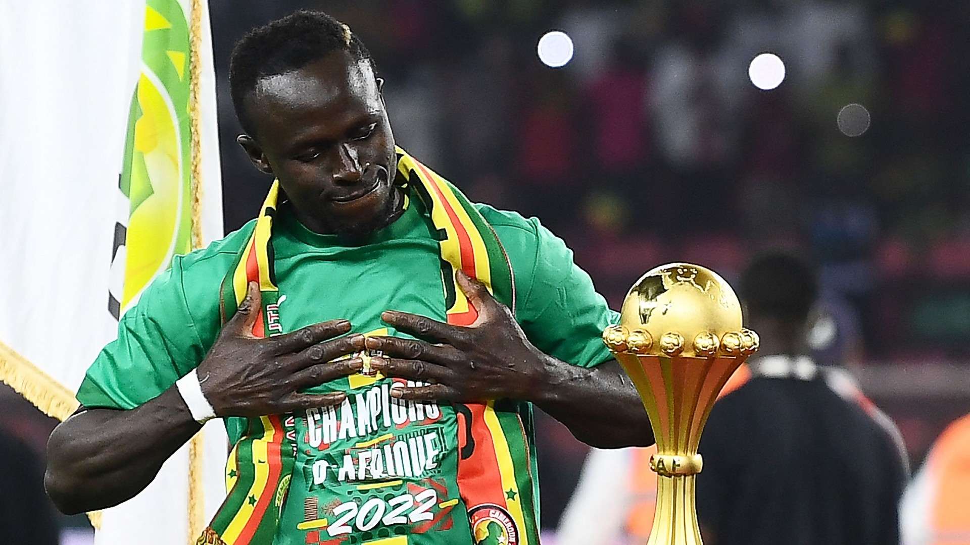 Sadio Mane - Senegal celebrate Afcon 2021 title
