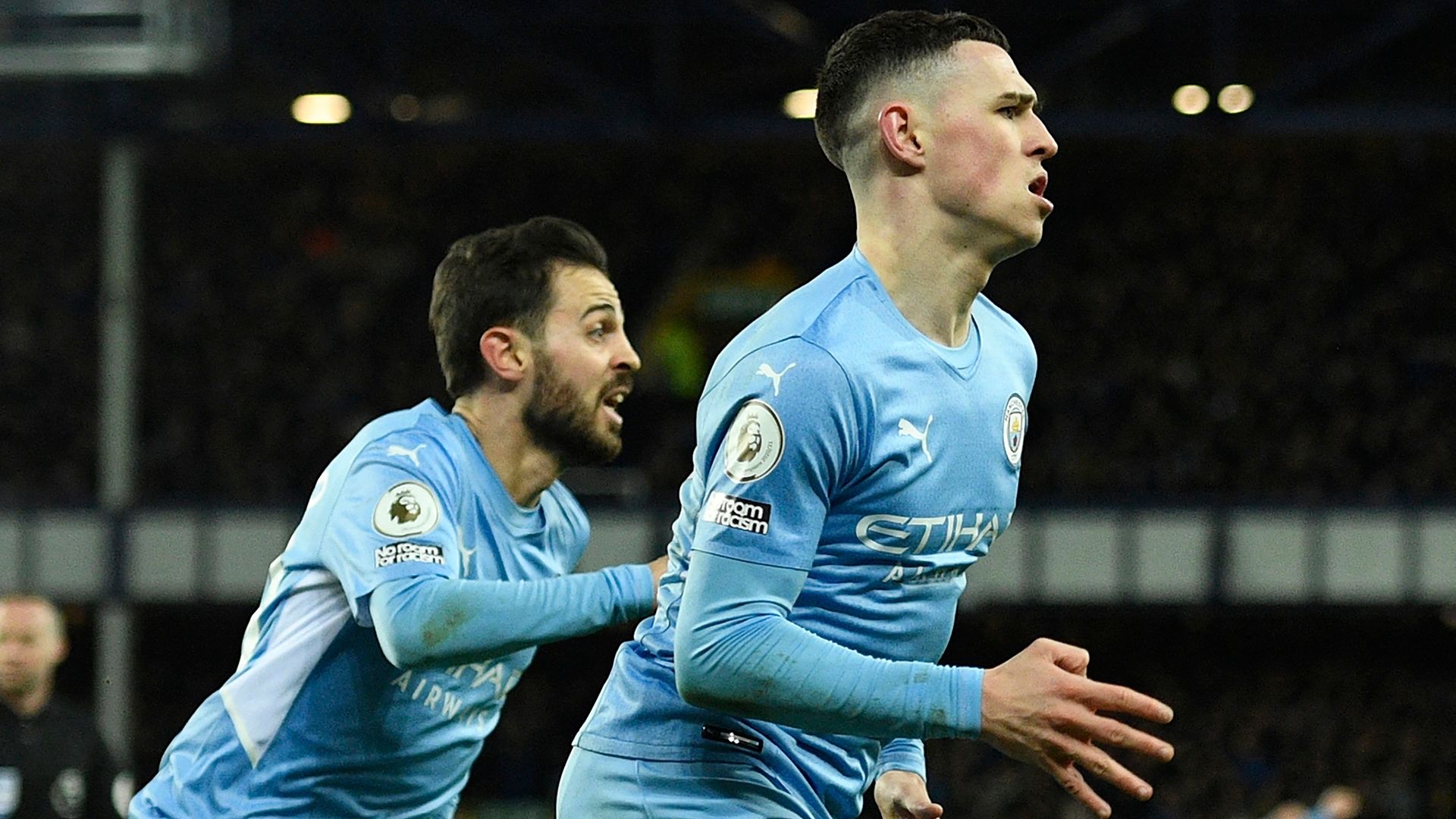 Bernardo Silva Phil Foden Man City 2021-22
