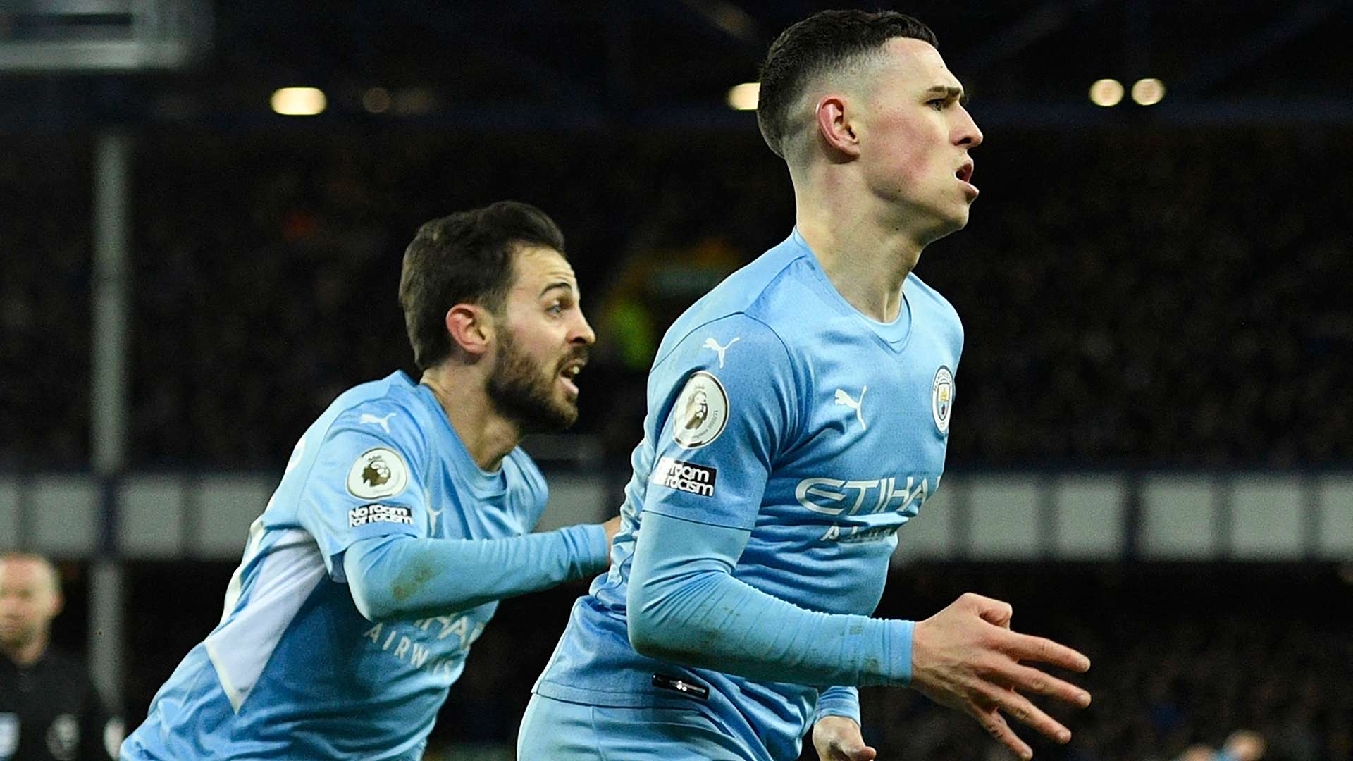 Bernardo Silva Phil Foden Man City 2021-22
