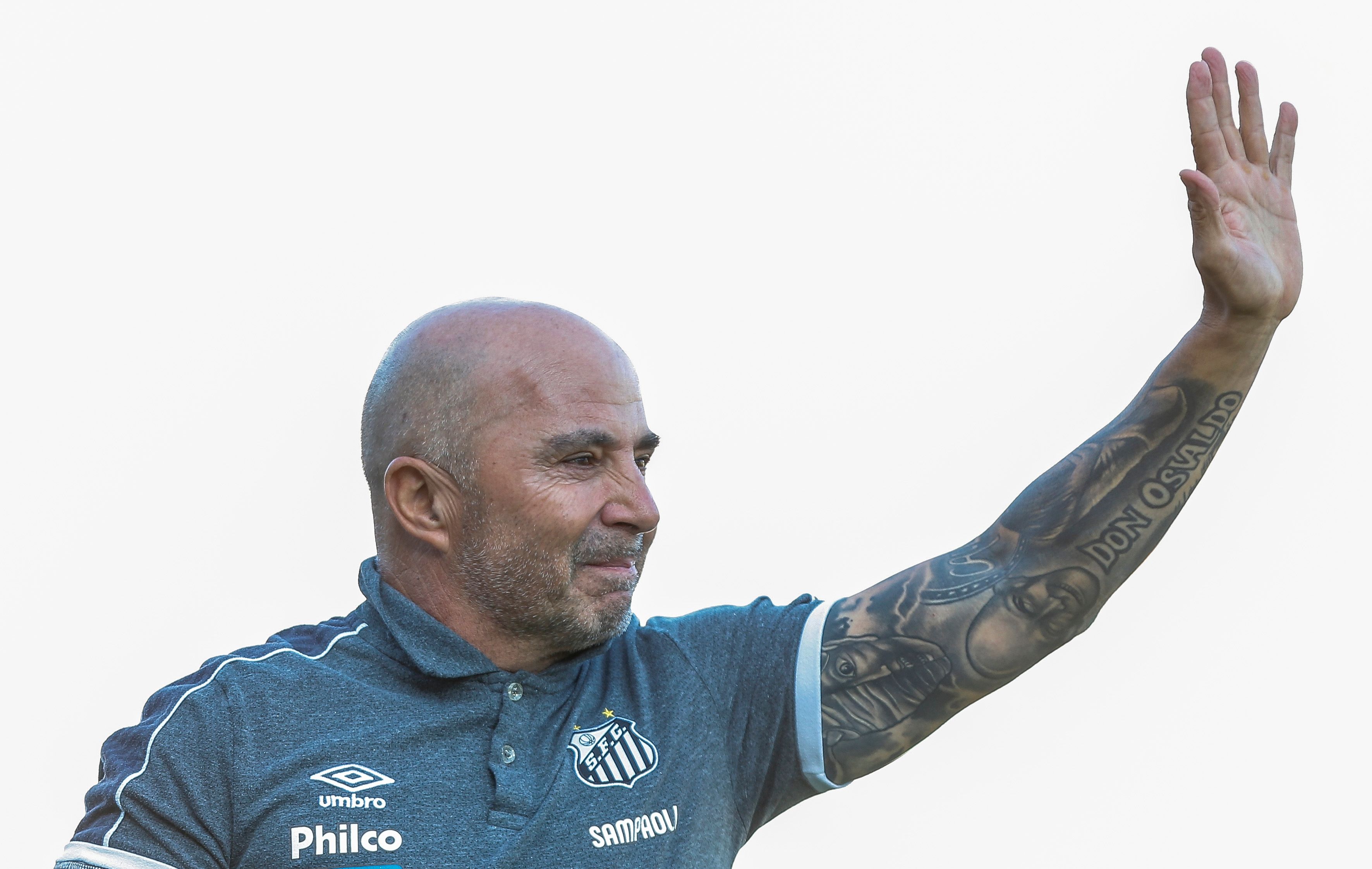 Jorge Sampaoli em Santos x São Paulo