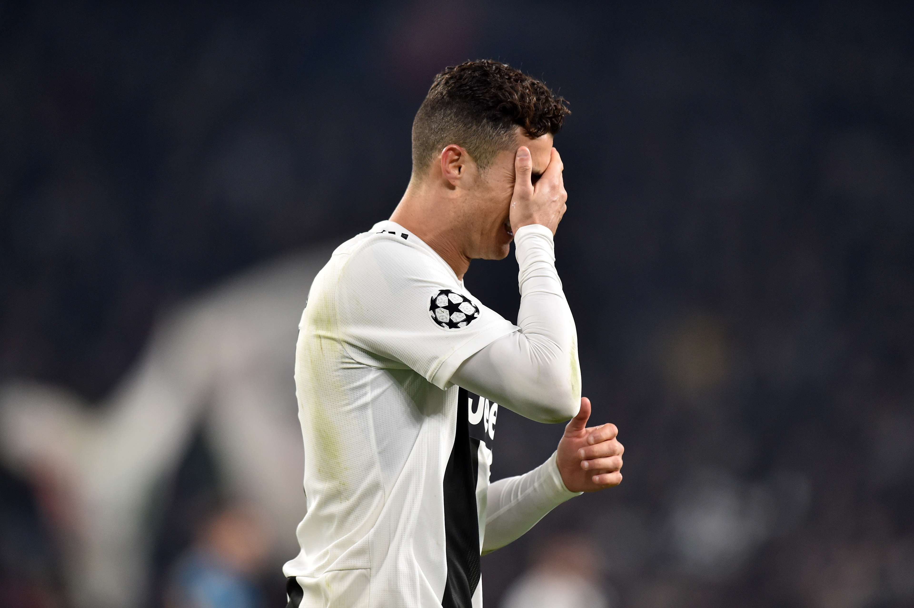 Cristiano Ronaldo triste Juventus