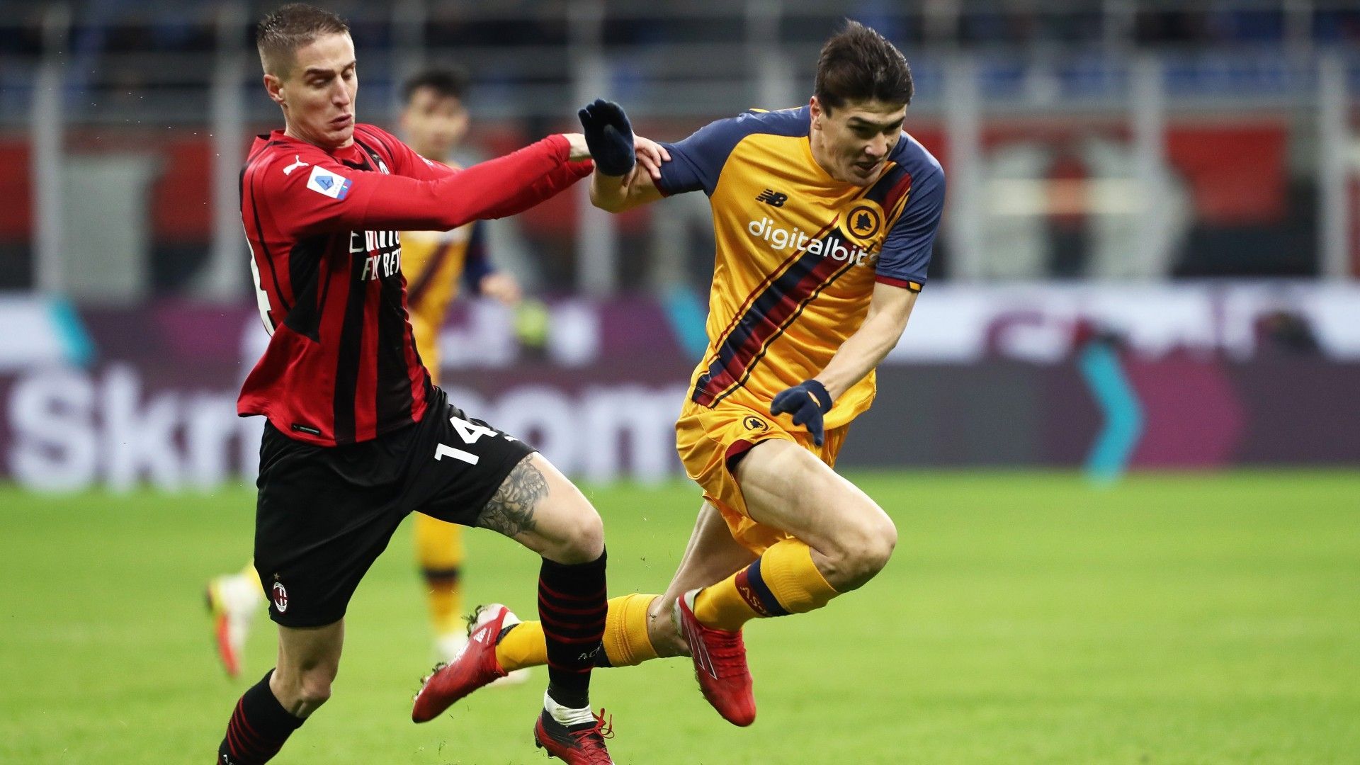 Conti Shomurodov Milan Roma Serie A