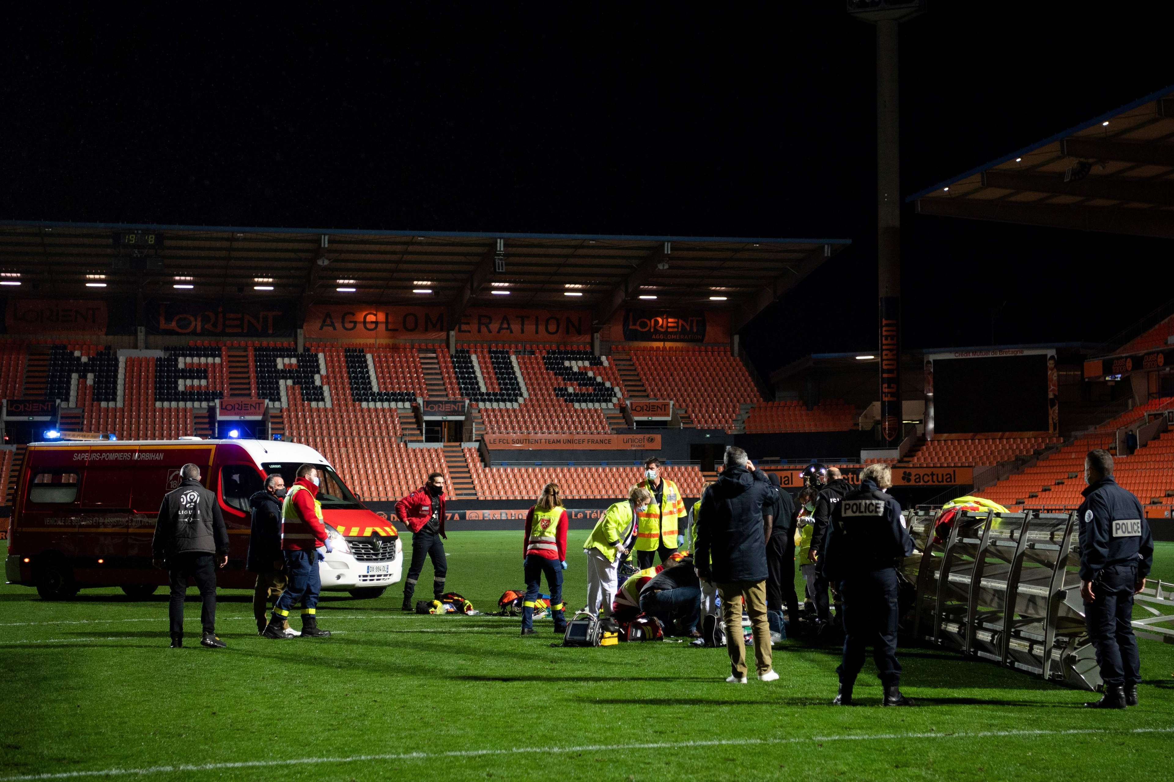 Accident Lorient stadium