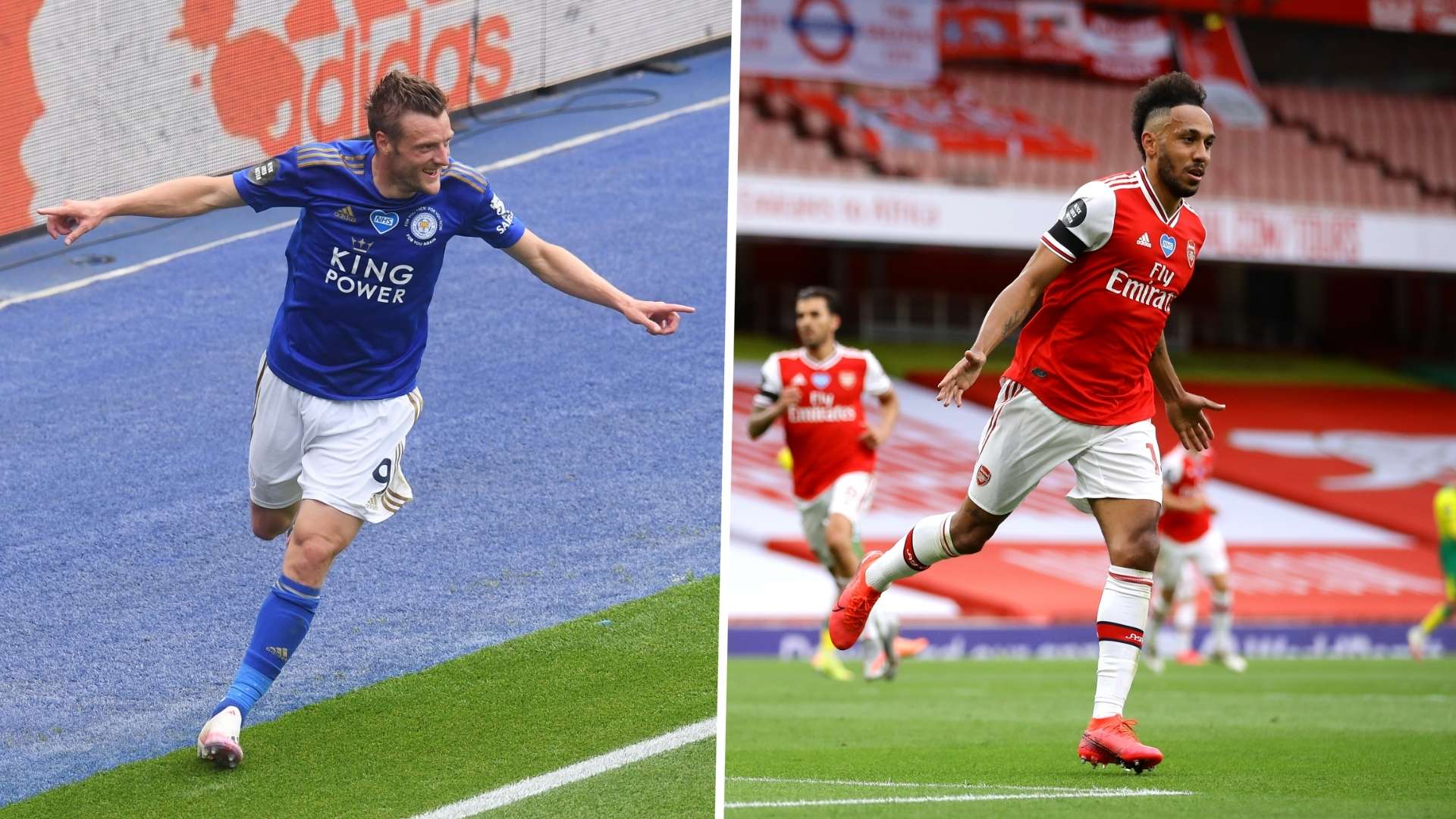 Jamie Vardy Leicester Pierre-Emerick Aubameyang Arsenal GFX