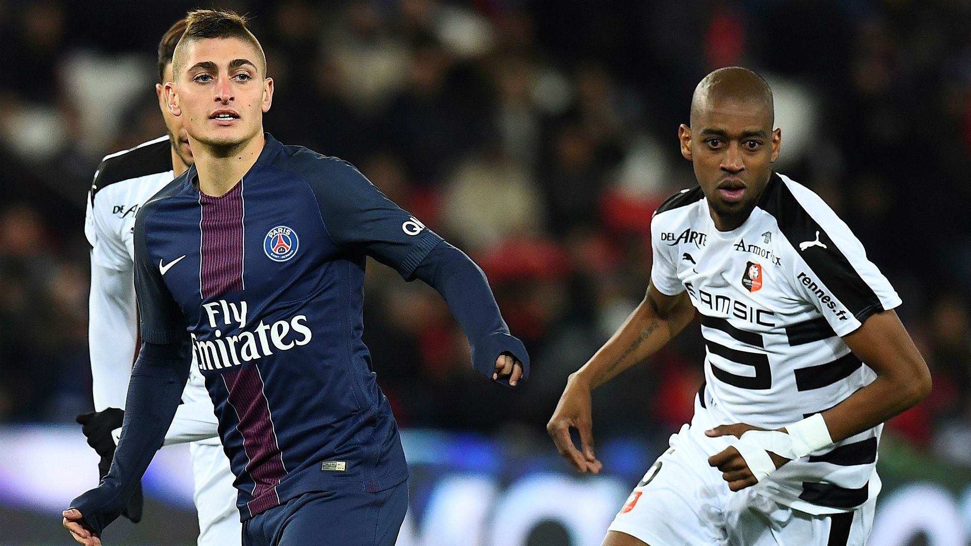 Marco Veratti Gelson Fernandes Paris SG Rennes Ligue 1 06112016