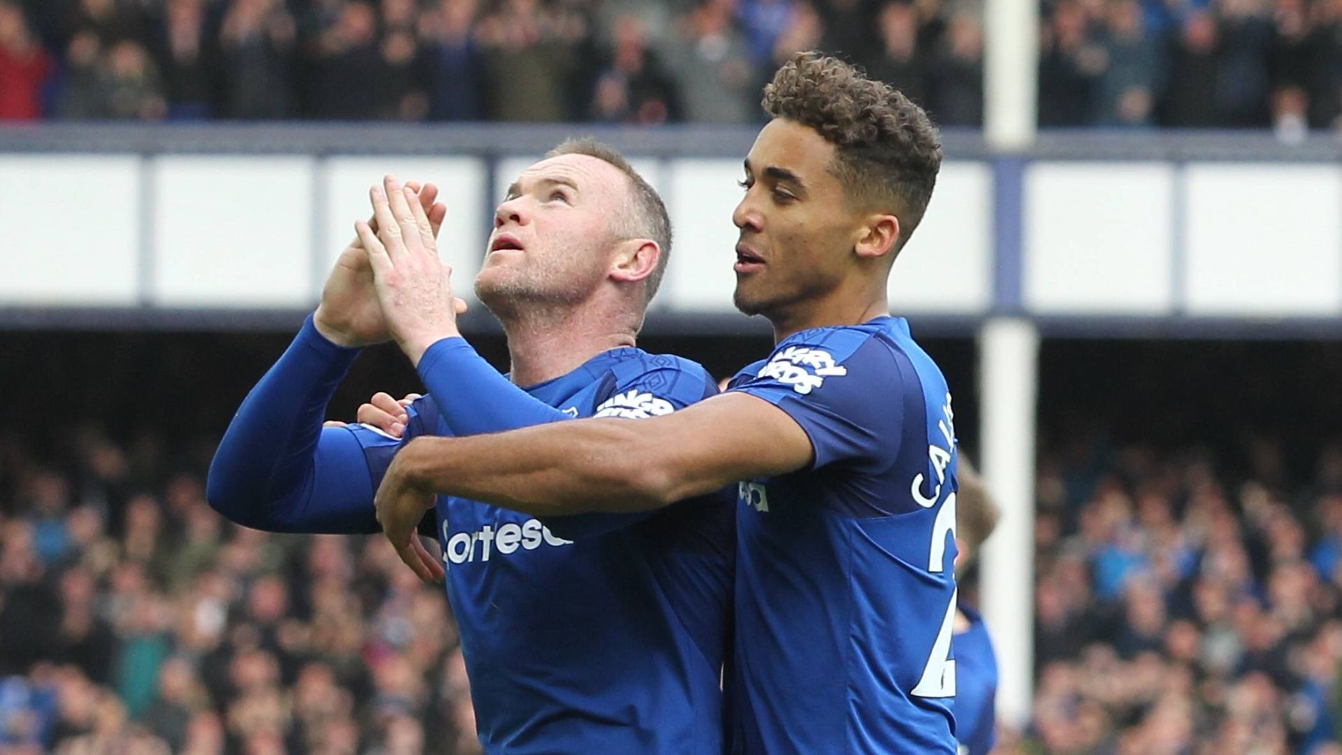 GER ONLY Dominic Calvert-Lewin Wayne Rooney Everton 22-10-2017