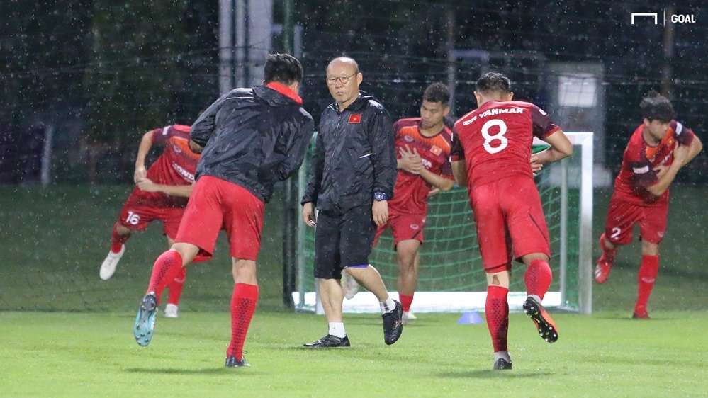 Coach Park Hang-seo - Nguyen Trong Hoang Vietnam National Football Team - Training Session 29 August 2019