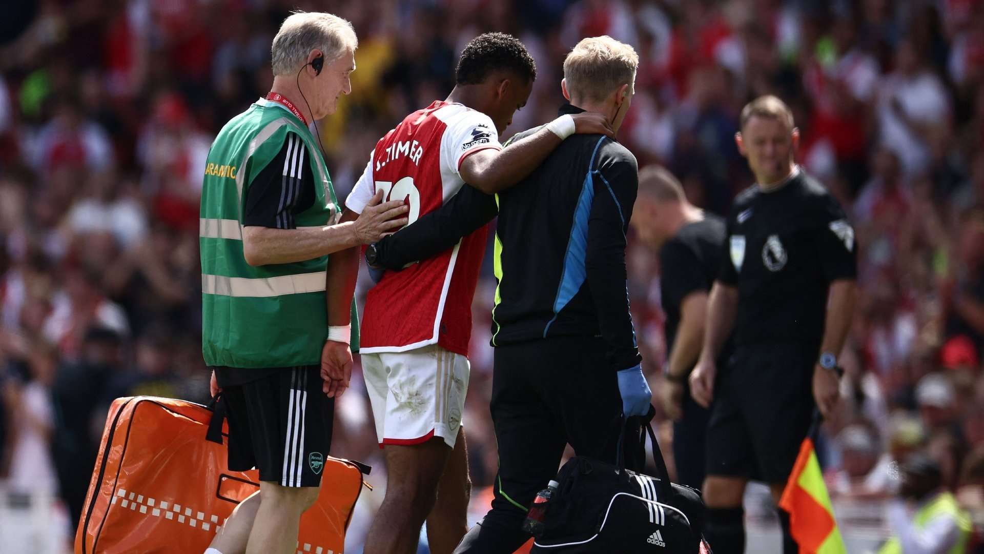 Jurrien Timber injury Arsenal 2023-24