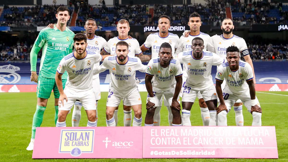 Real Madrid XI Once Alineación Osasuna Primera División Liga Santiago Bernabéu