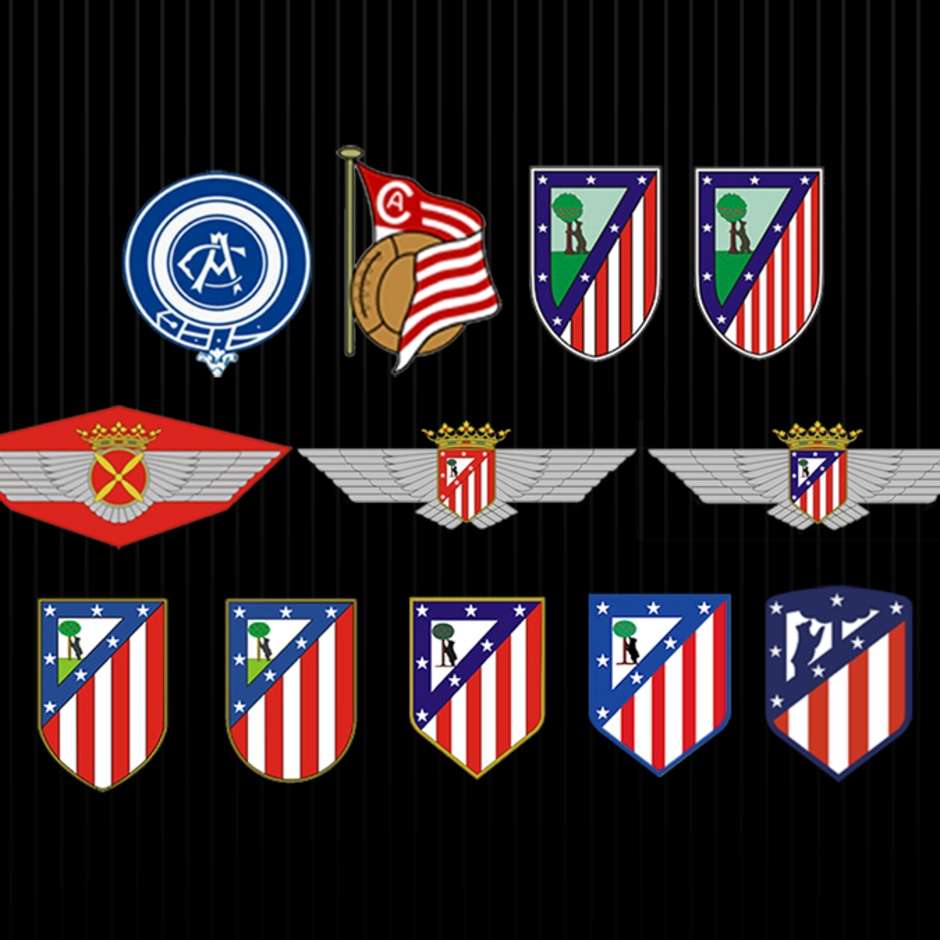 Escudos Atlético de Madrid historia