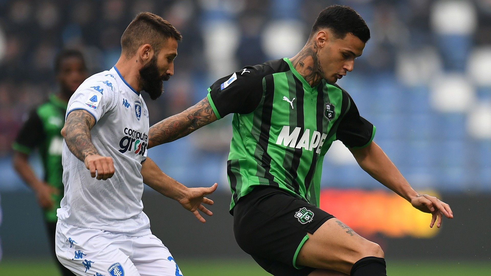 Gianluca Scamacca Lorenzo Tonelli Sassuolo Empoli 31102021