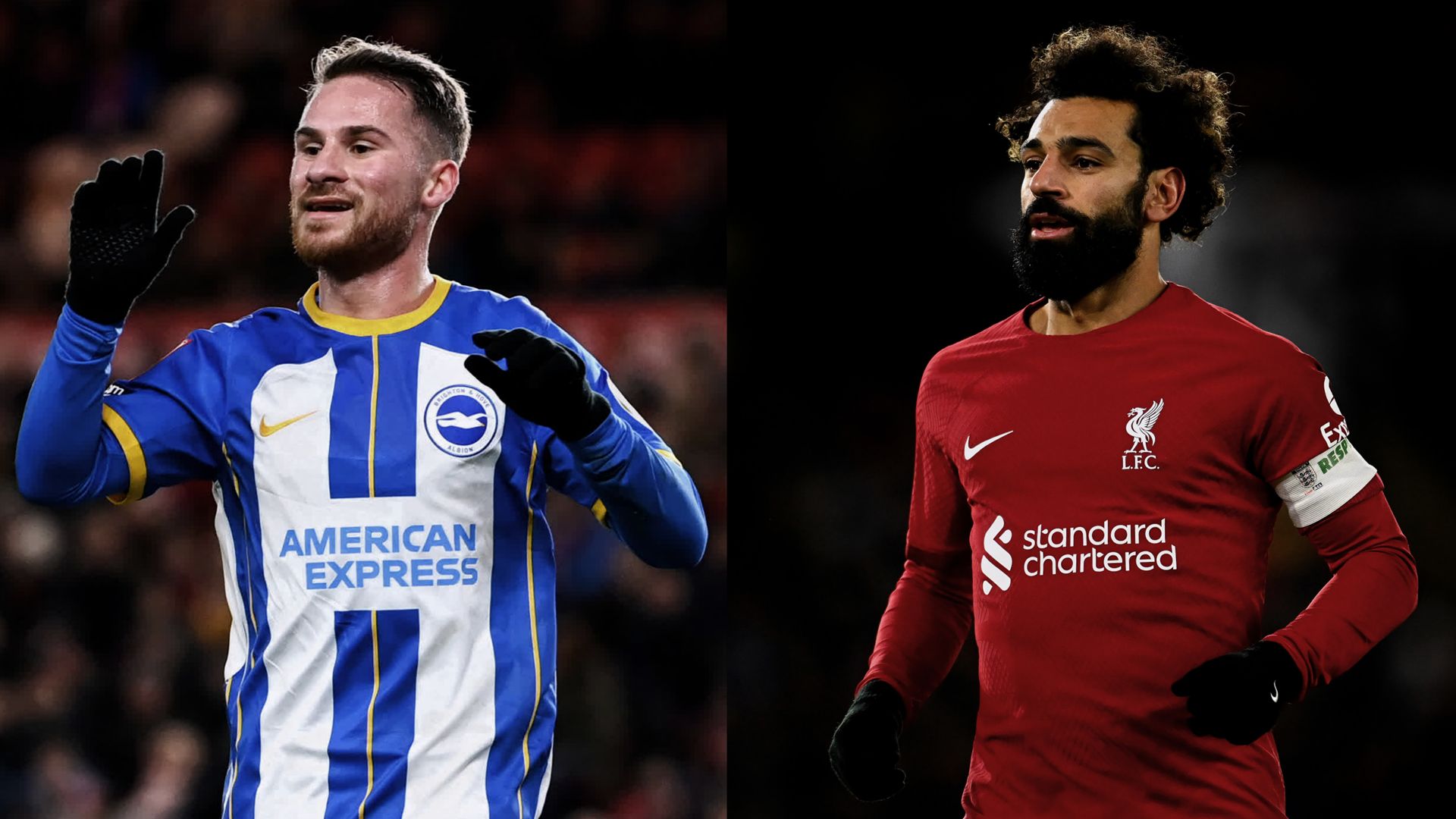 Brighton Liverpool Alexis Mac Allister Mohamed Salah FA Cup