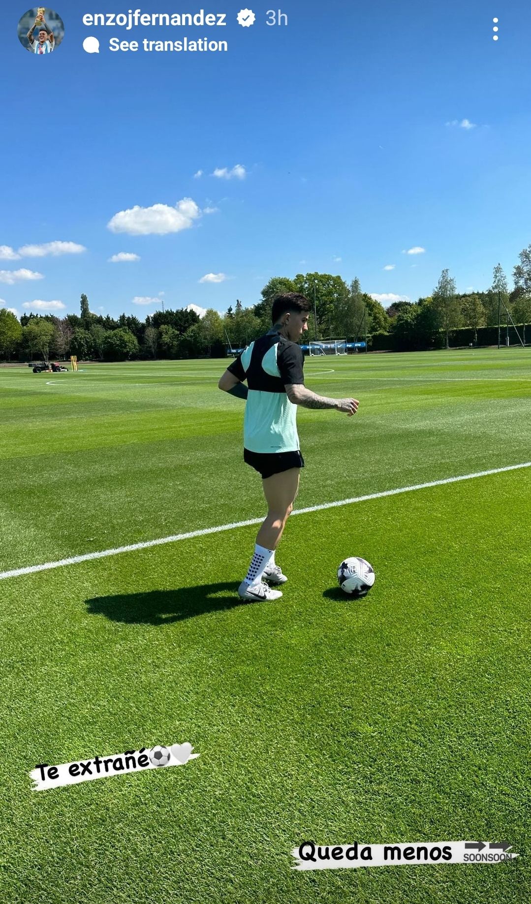 Enzo Fernandez training