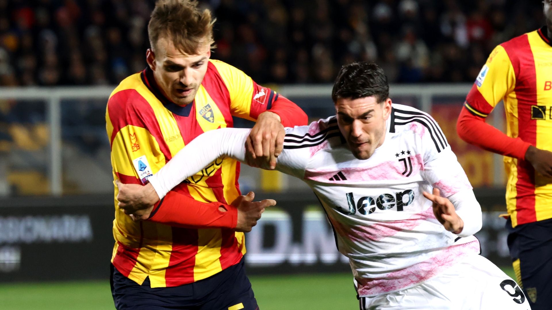 Vlahovic Pongracic Lecce Juventus Serie A