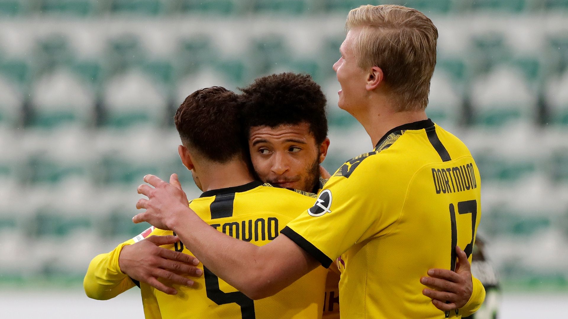 Achraf Hakimi Jadon Sancho Erling Haaland Dortmund 2019-20