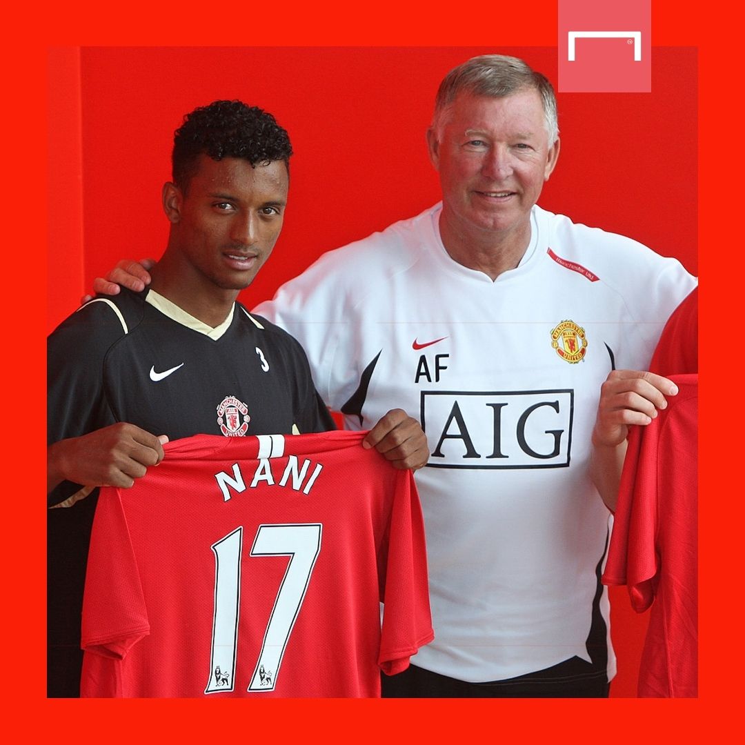 Nani Alex Ferguson Manchester United GFX