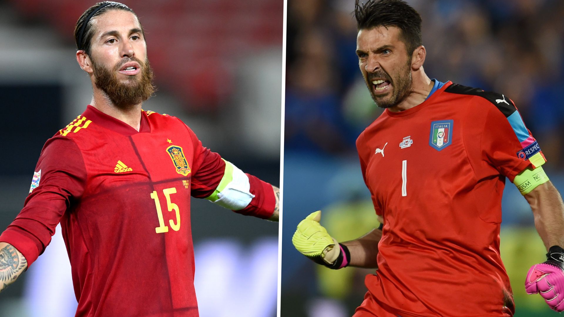 Sergio Ramos Buffon España Italia
