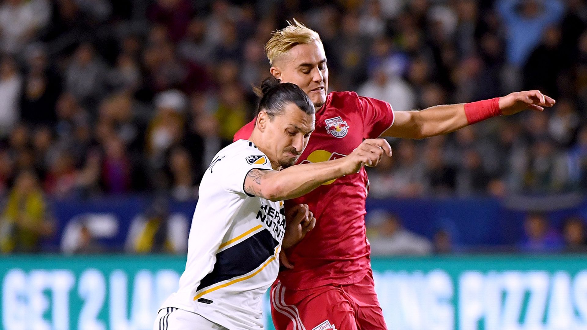 Aaron Long Zlatan Ibrahimovic LA Galaxy NY Red Bulls 2018