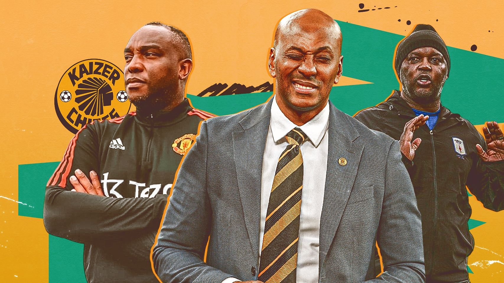 Benni McCarthy, Kaizer Motaung, Pitso Mosimane 16-