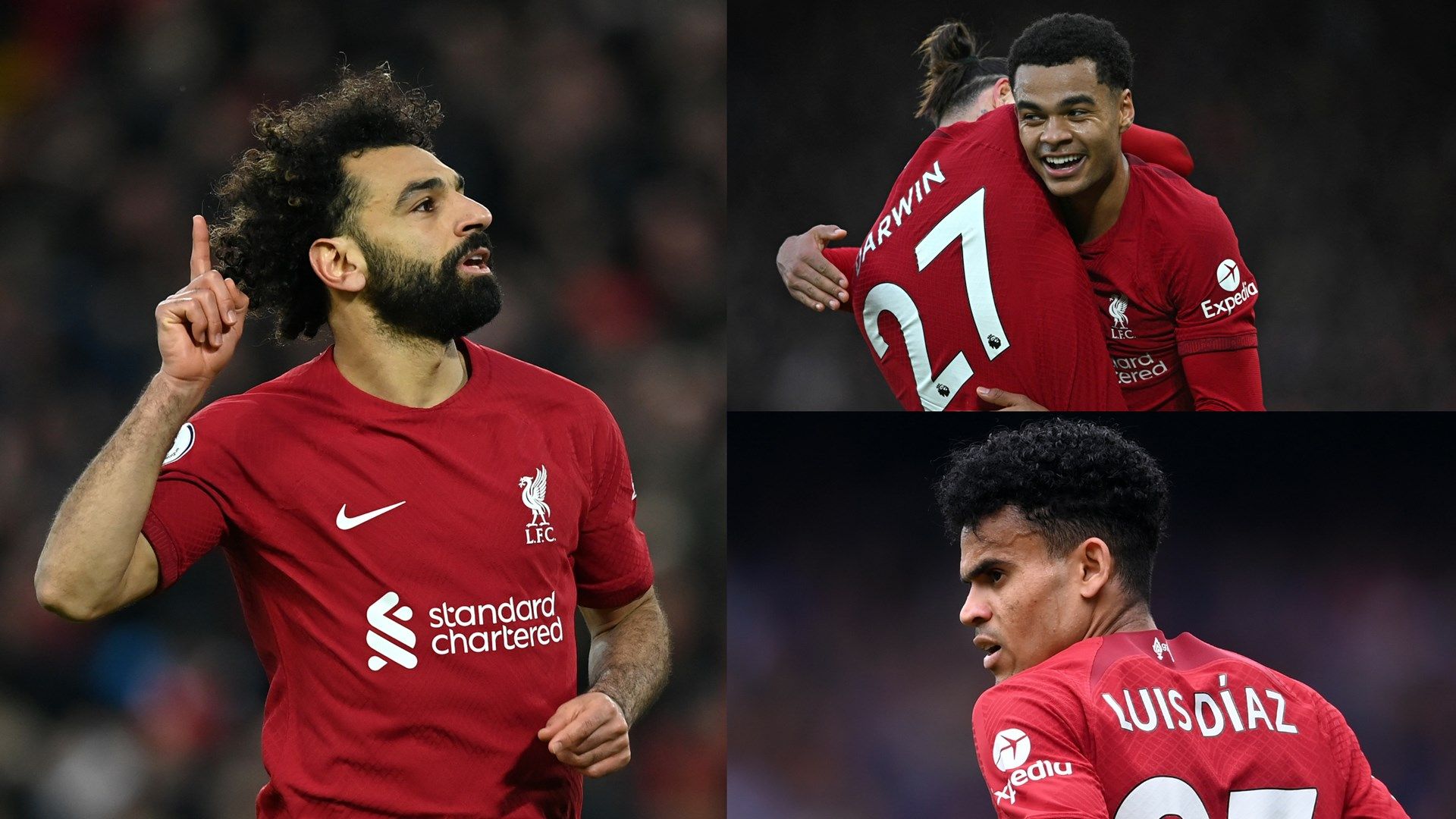 Mo Salah Cody Gakpo Darwin Nunez Luis Diaz Liverpool 2022-23 GFX