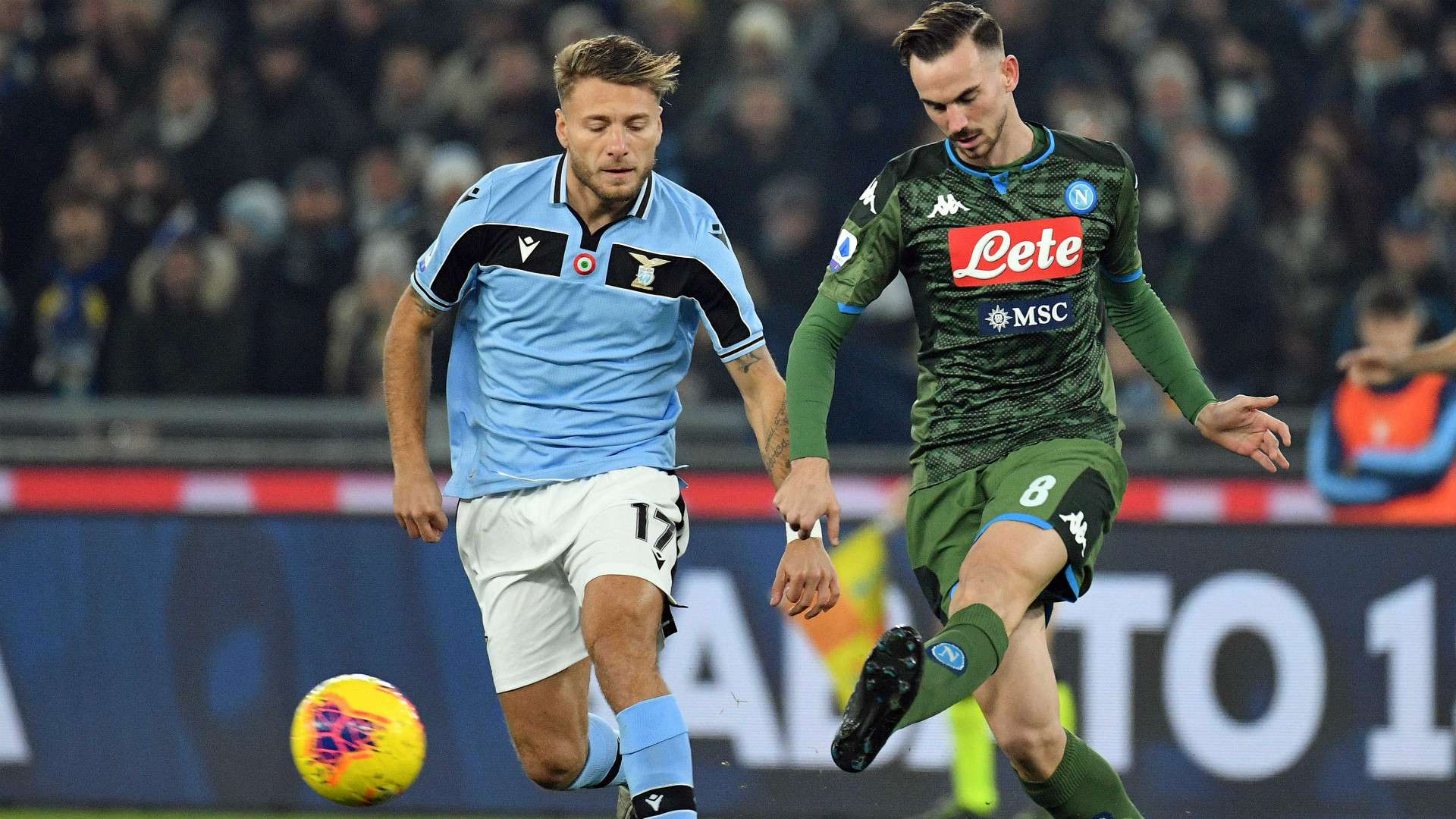 CIRO IMMOBILE LAZIO FABIAN RUIZ NAPOLI SERIE A 11012020