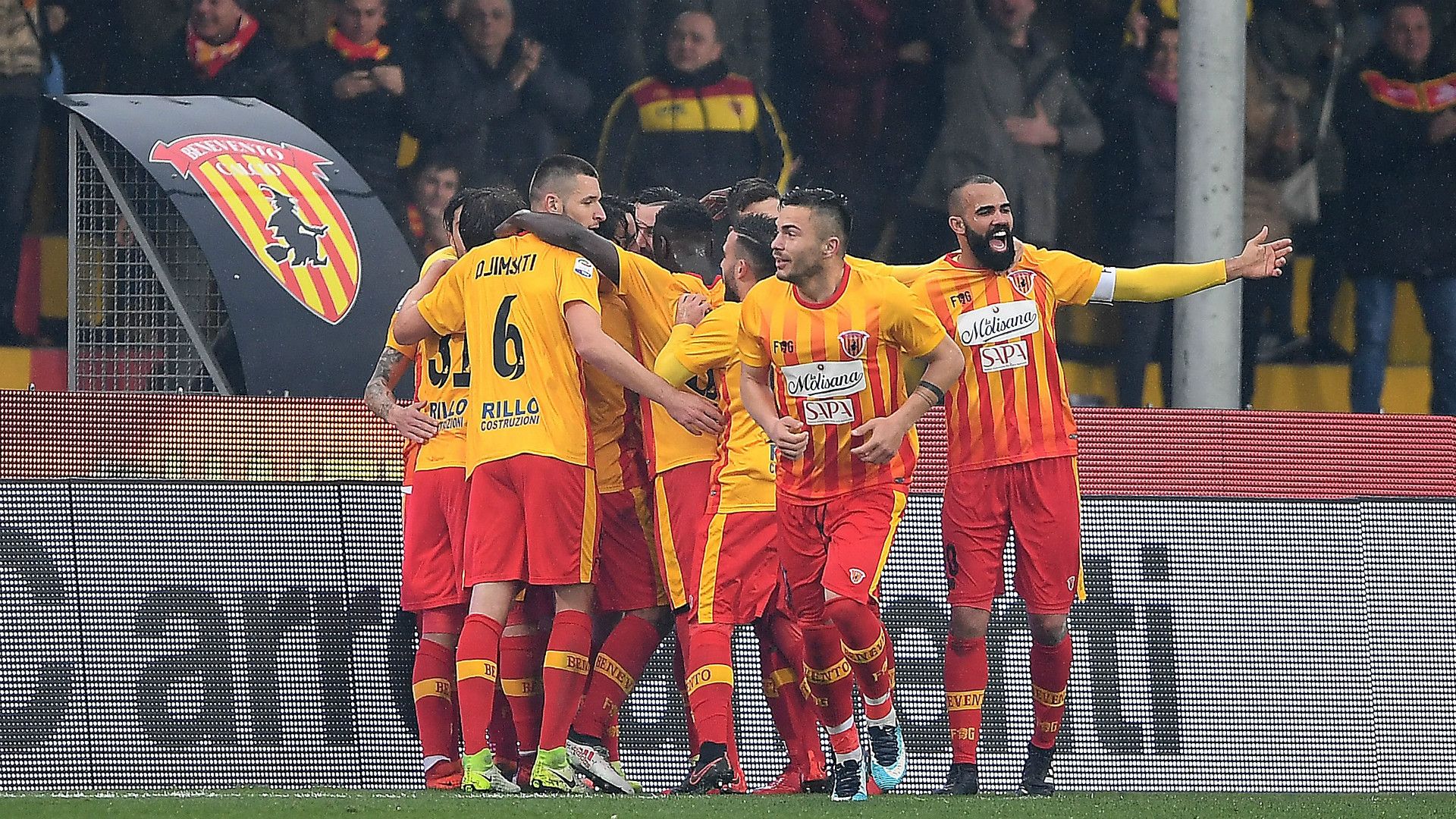 Benevento celebrating Nicolas Viola