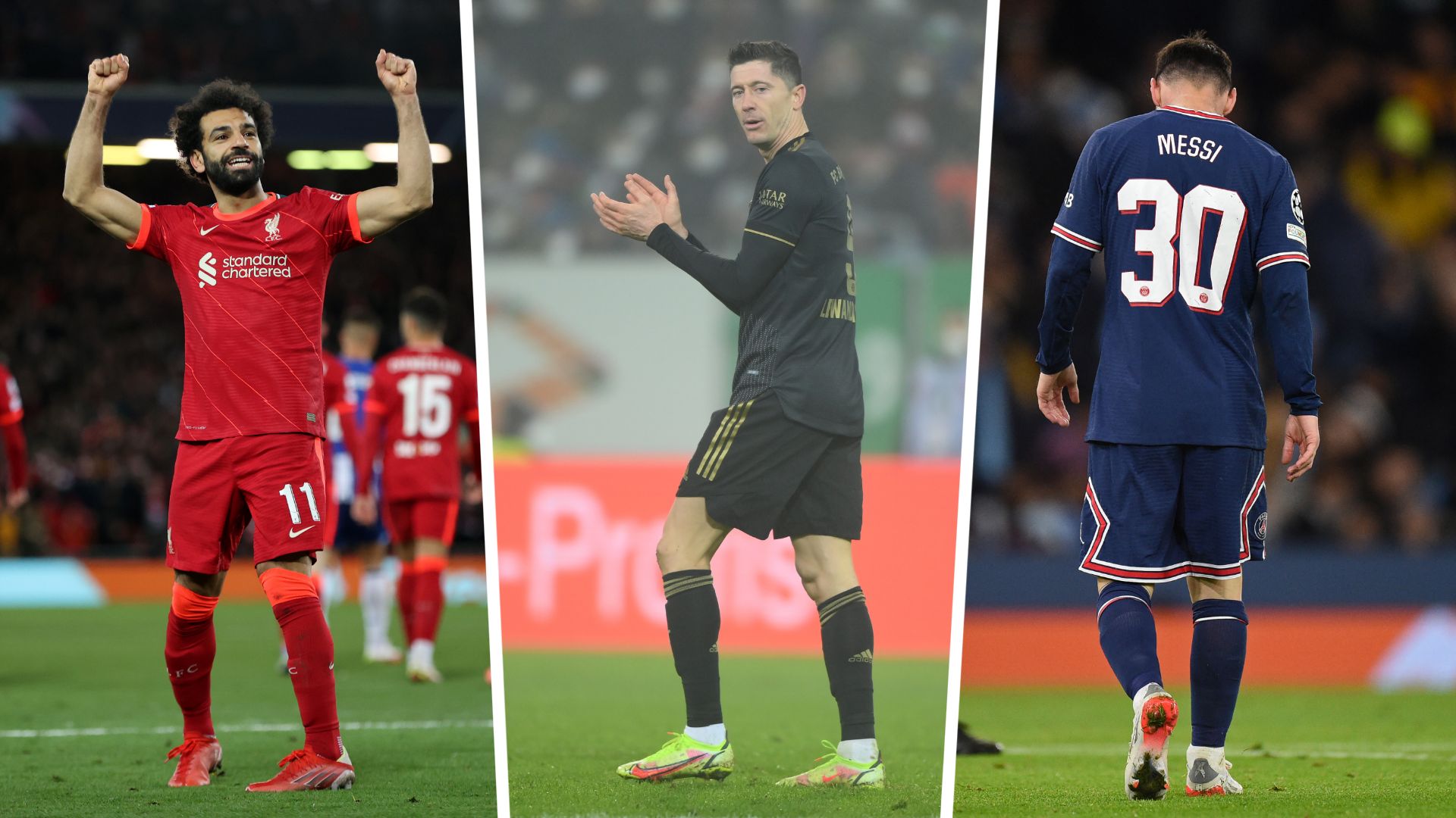 Messi Salah Lewandowski