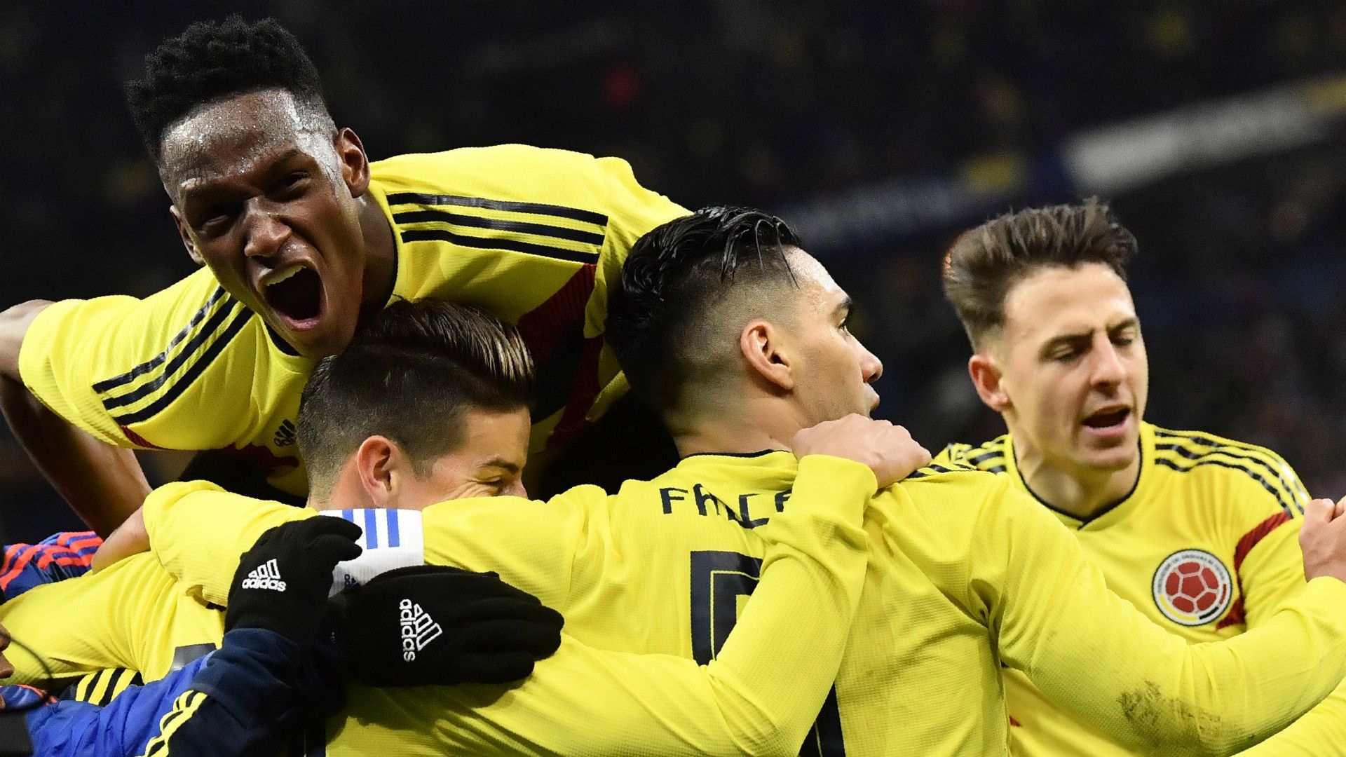 Colombia celebrate
