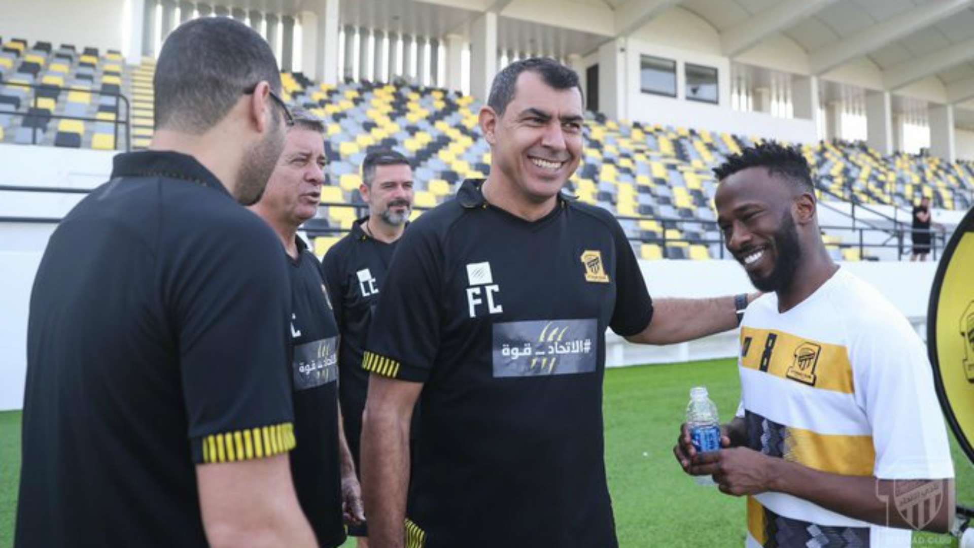 فهد المولد في مران الاتحاد بعد عودته من الإيقاف