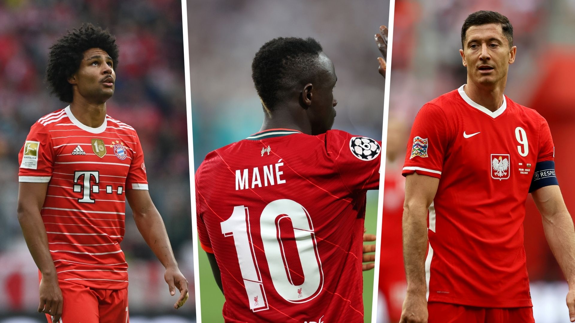 Serg gnabry Robert lewandowski Sadio mane