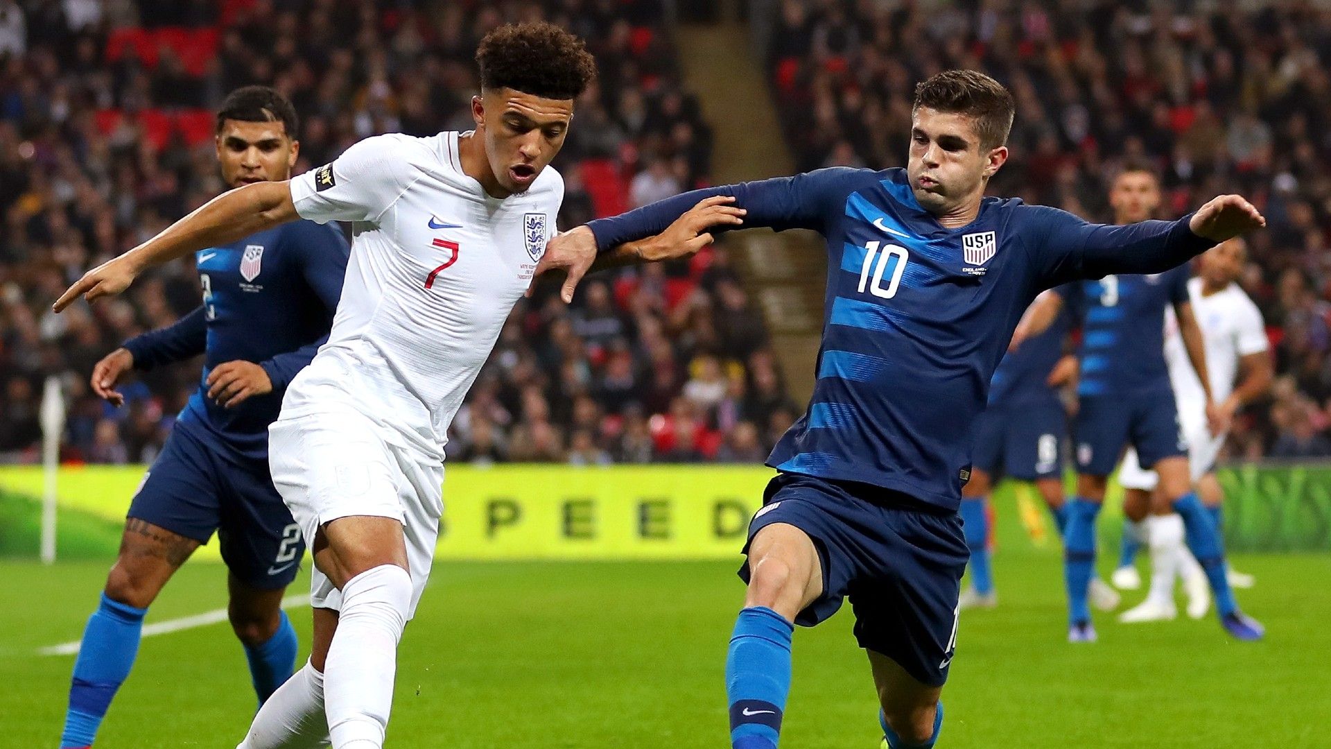 Jadon Sancho Christian Pulisic England USMNT