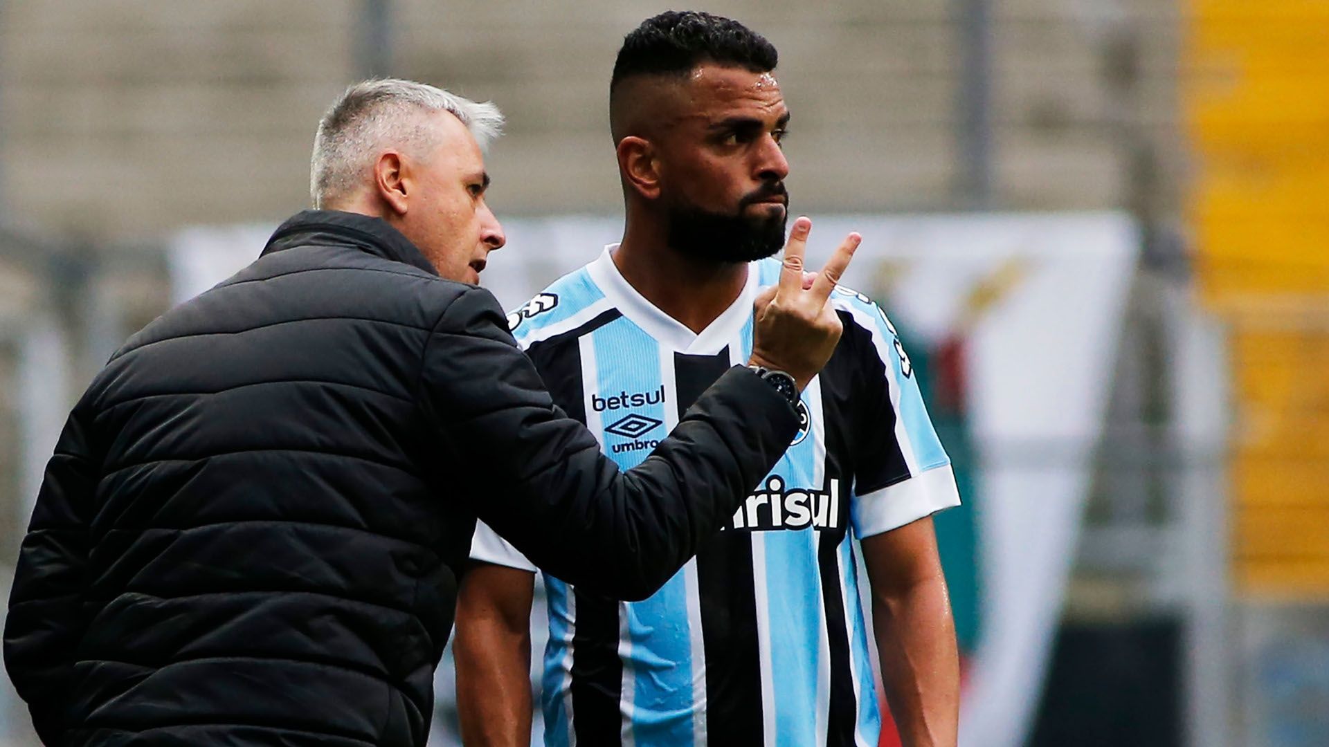 Tiago Nunes e Maicon no Grêmio 2021
