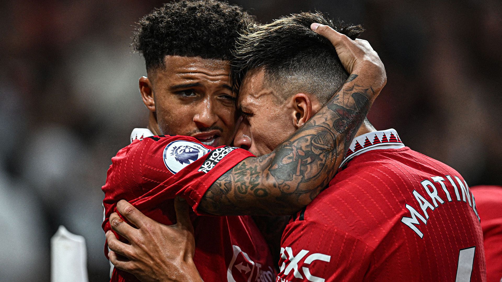 Jadon Sancho Lisandro Martinez Manchester United Liverpool 2022-23