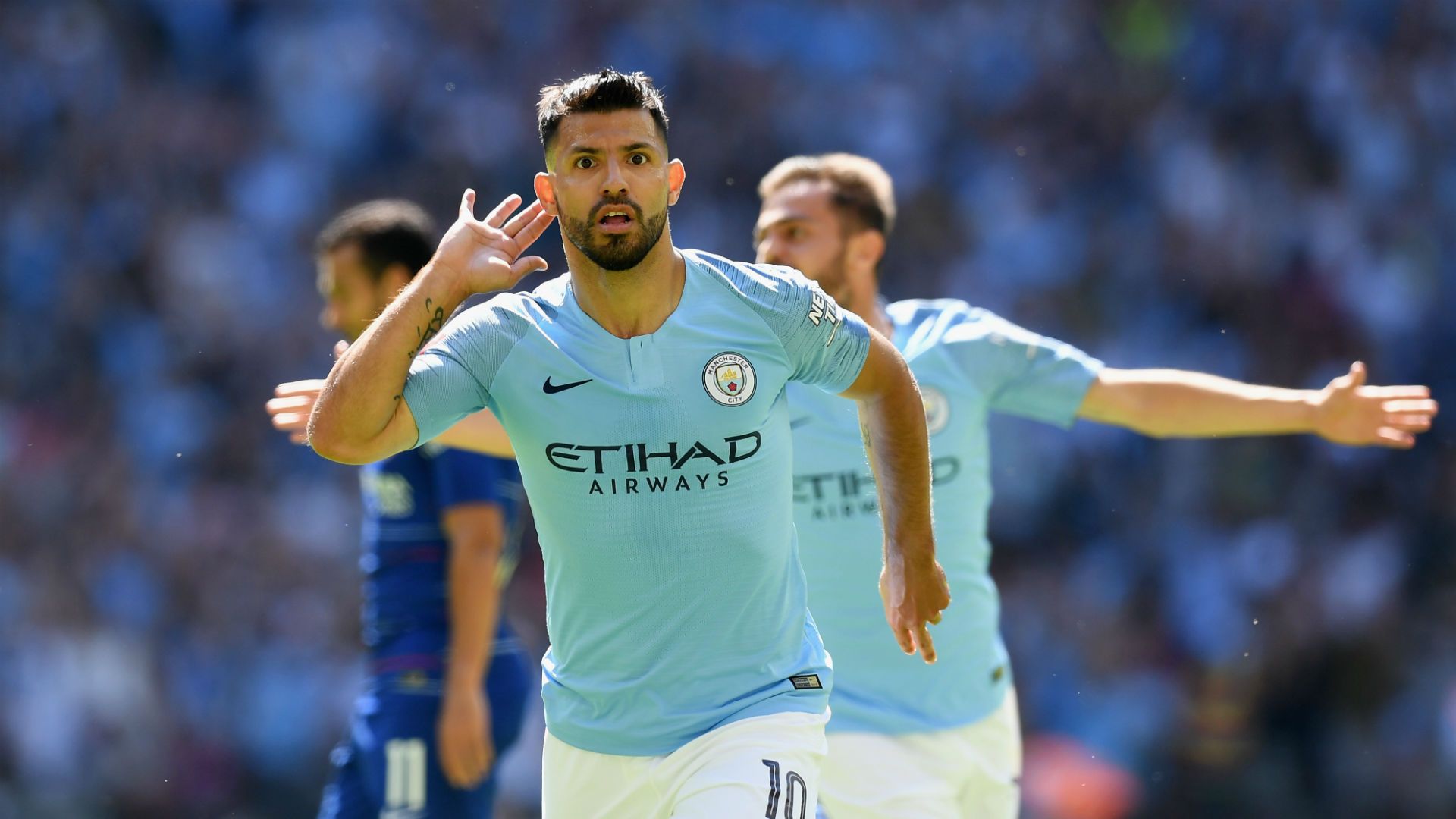 Sergio Agüero Manchester City Community Shield 05082018