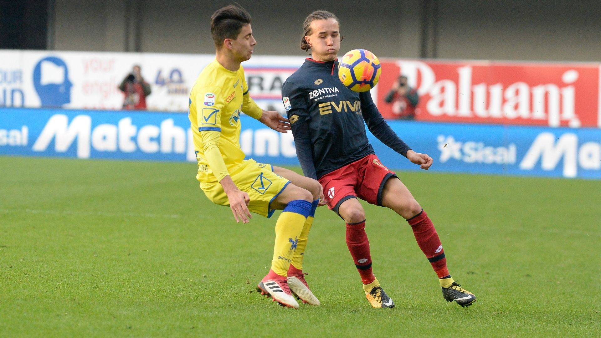 Diego Laxalt Fabio Depaoli Chievo Genoa Serie A 02112018