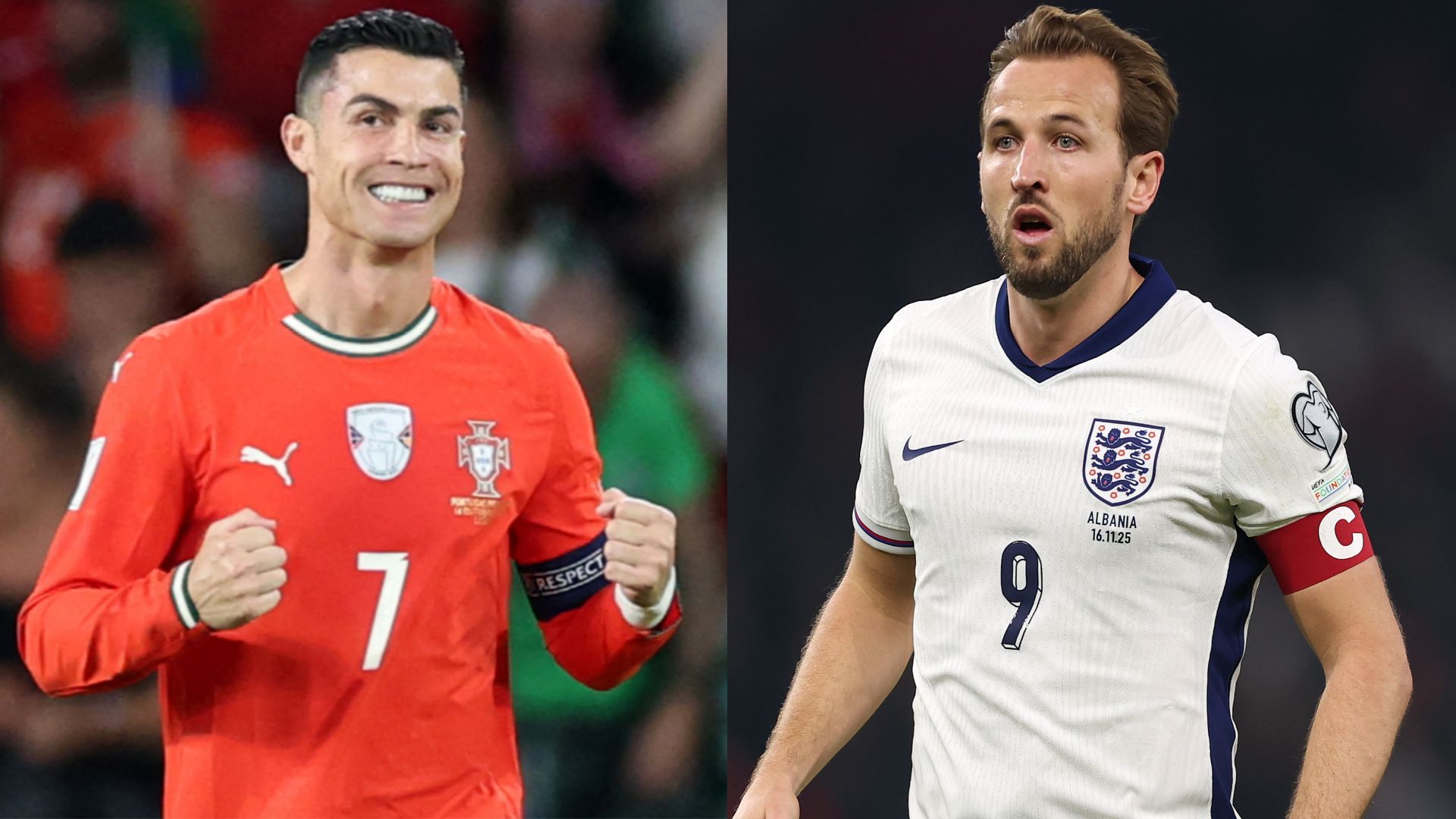 Cristiano Ronaldo Harry Kane Portugal England 2025