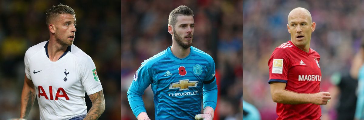 Collage Robben De Gea Alderweireld GFX