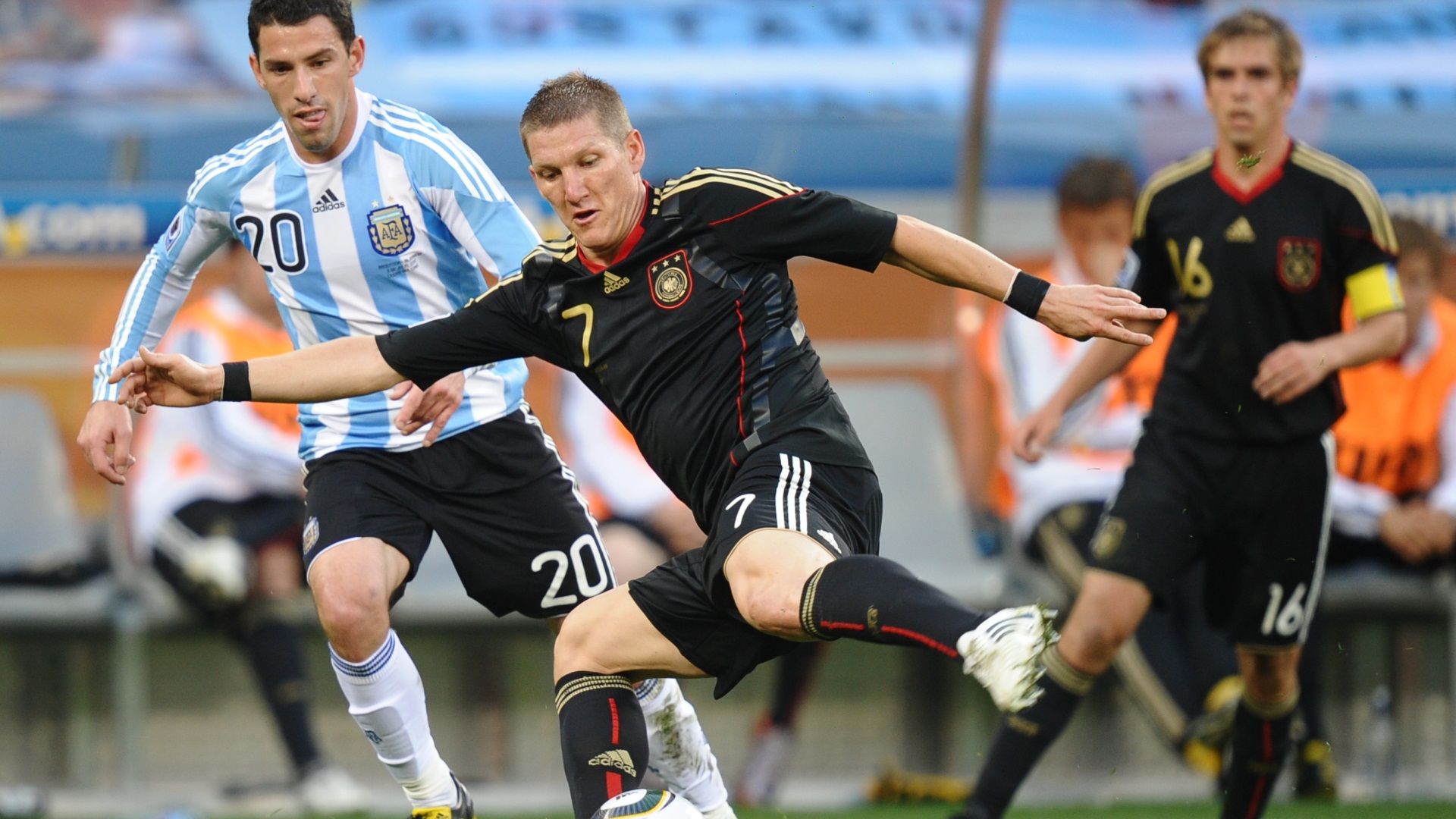 Bastian Schweinsteiger - Germany v Argentina - World Cup 2010 Quarter-Final